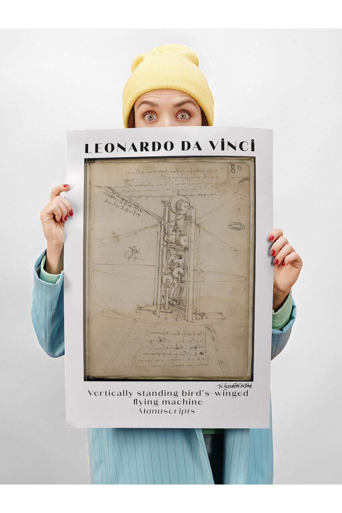 Leonardo Da Vinci Duvar Posteri - Duvar Dekoru - Sanat Serisi Posterleri - Kalın Kağıt - Çerçevesiz