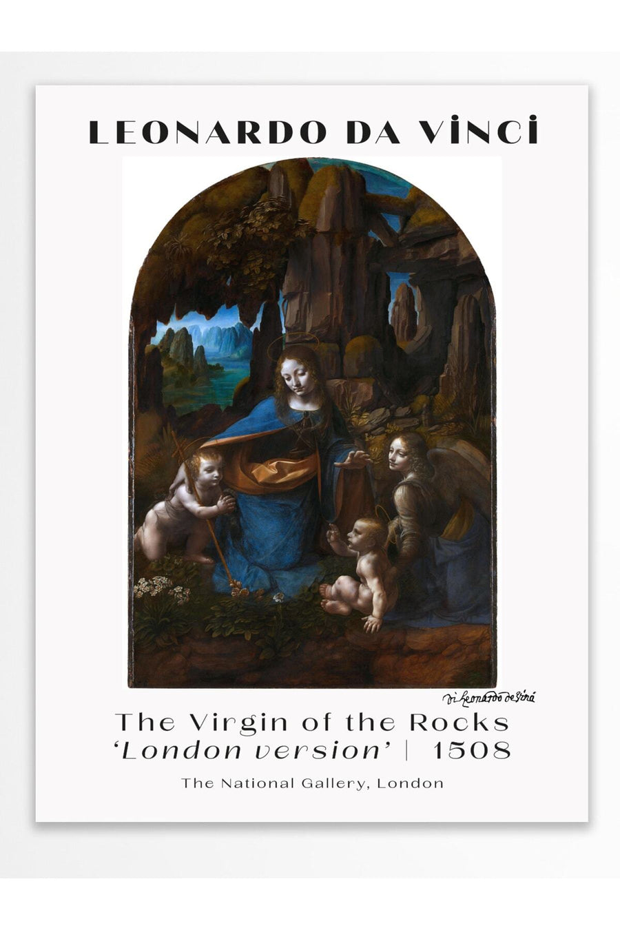 Farklı Tonlarda LEONARDO DA VINCI Modern Sanat Çerçevesiz Poster