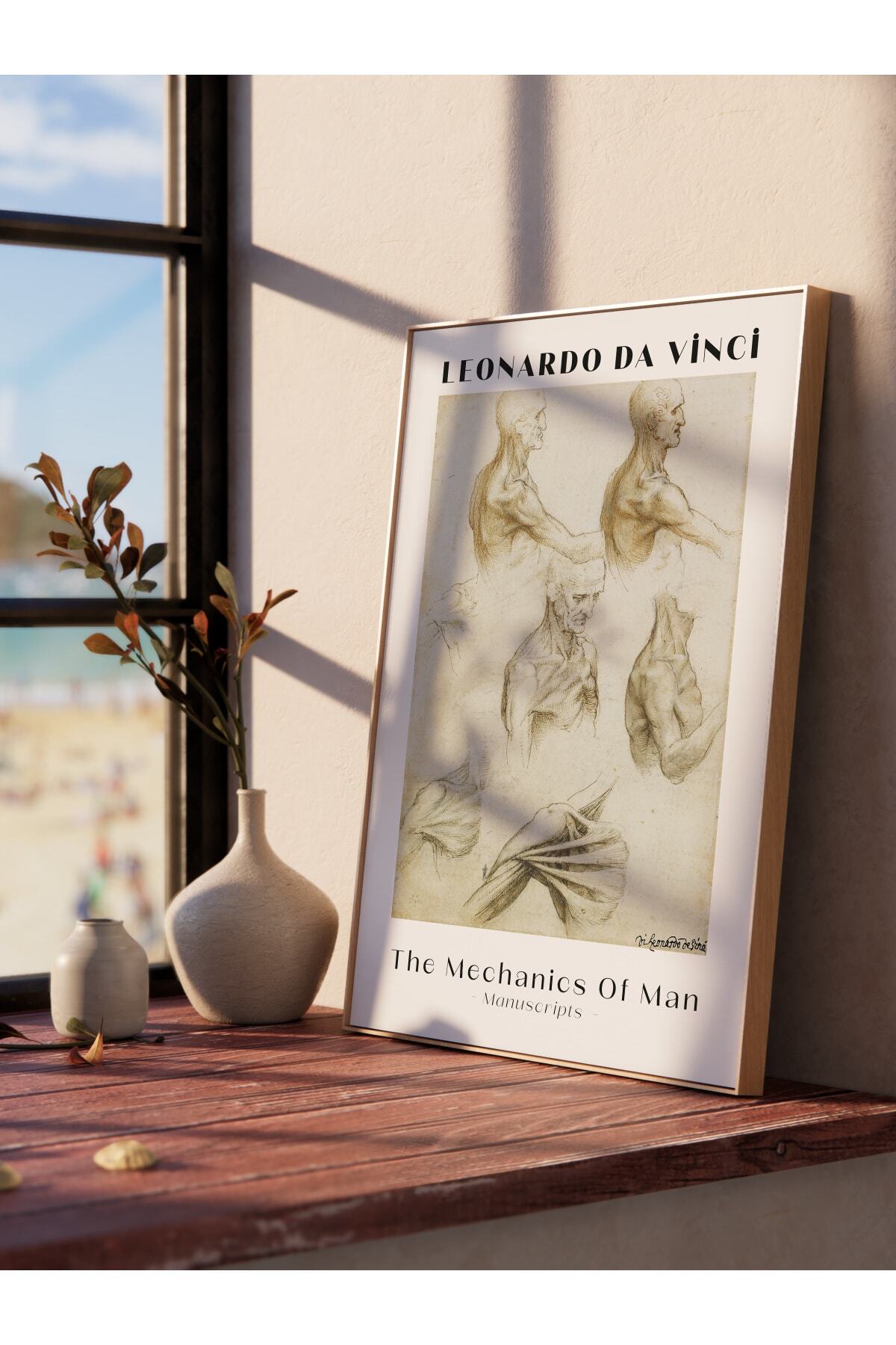 Leonardo Da Vinci Duvar Posteri - Duvar Dekoru - Sanat Serisi Posterleri - Kalın Kağıt - Çerçevesiz