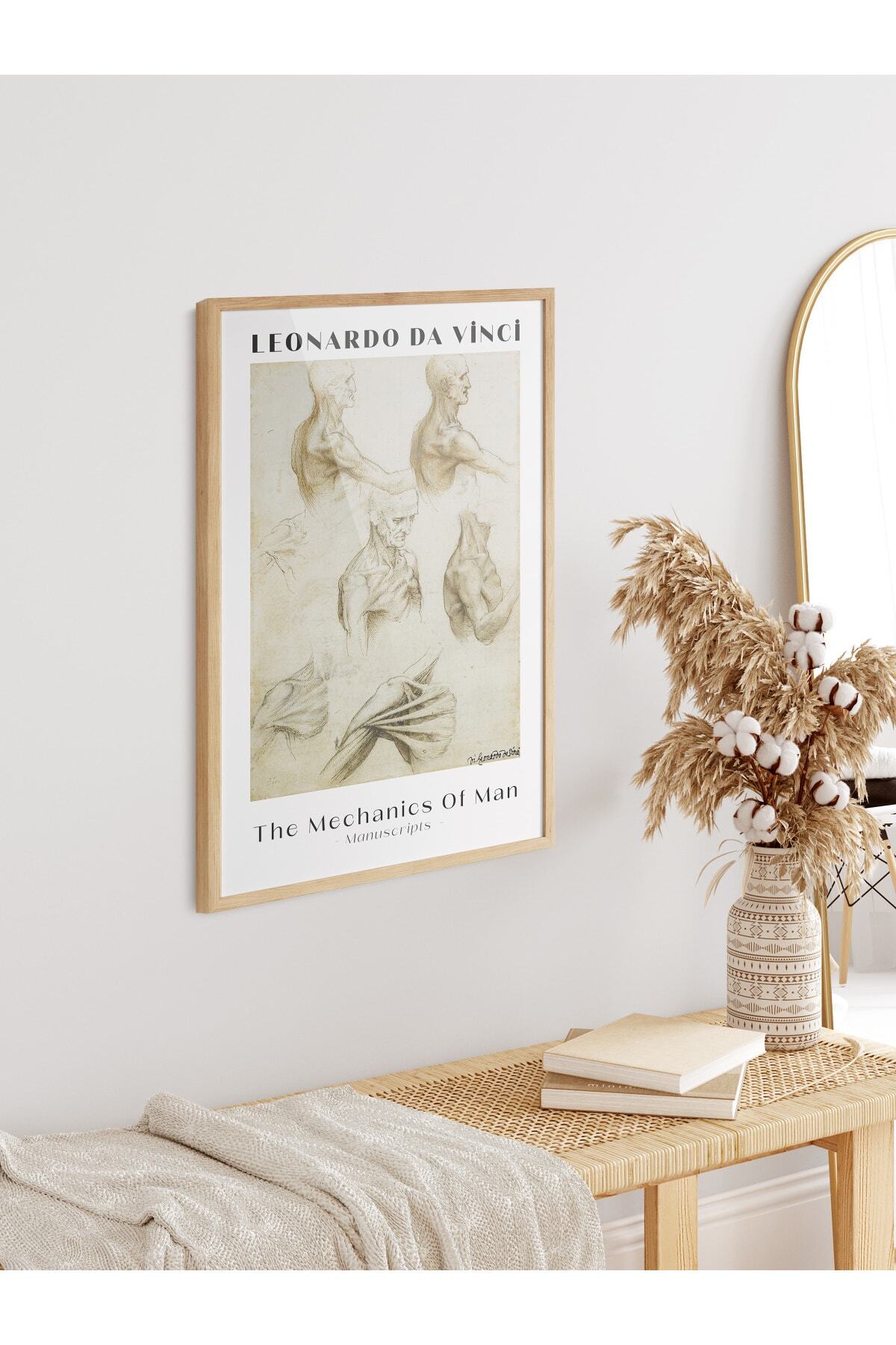 Leonardo Da Vinci Duvar Posteri - Duvar Dekoru - Sanat Serisi Posterleri - Kalın Kağıt - Çerçevesiz