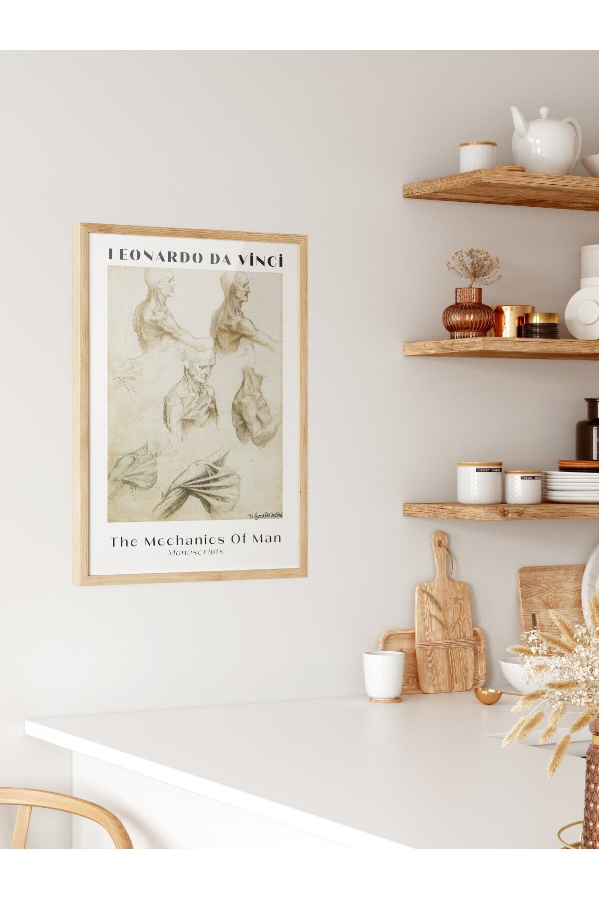 Leonardo Da Vinci Duvar Posteri - Duvar Dekoru - Sanat Serisi Posterleri - Kalın Kağıt - Çerçevesiz