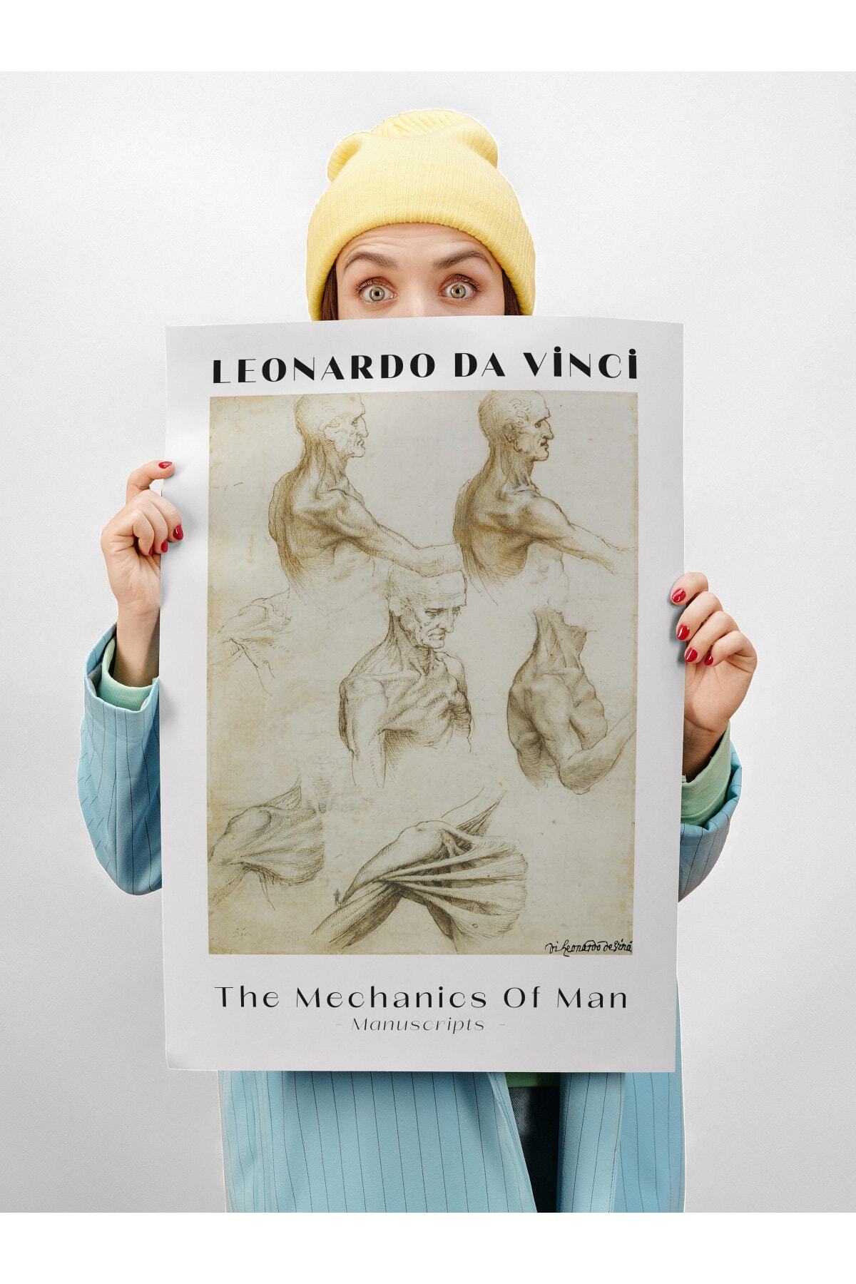 Leonardo Da Vinci Duvar Posteri - Duvar Dekoru - Sanat Serisi Posterleri - Kalın Kağıt - Çerçevesiz