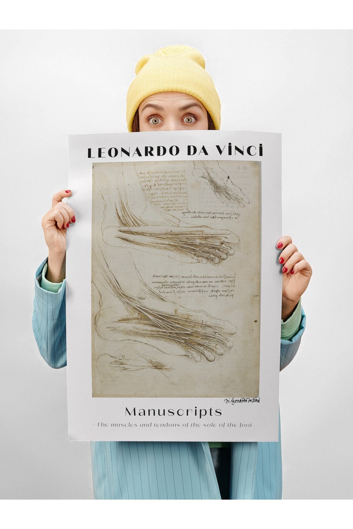 Leonardo Da Vinci Duvar Posteri - Duvar Dekoru - Sanat Serisi Posterleri - Kalın Kağıt - Çerçevesiz