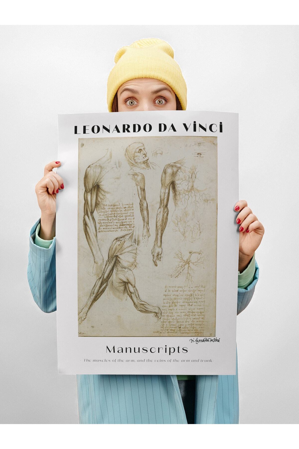 Leonardo Da Vinci Duvar Posteri - Duvar Dekoru - Sanat Serisi Posterleri - Kalın Kağıt - Çerçevesiz
