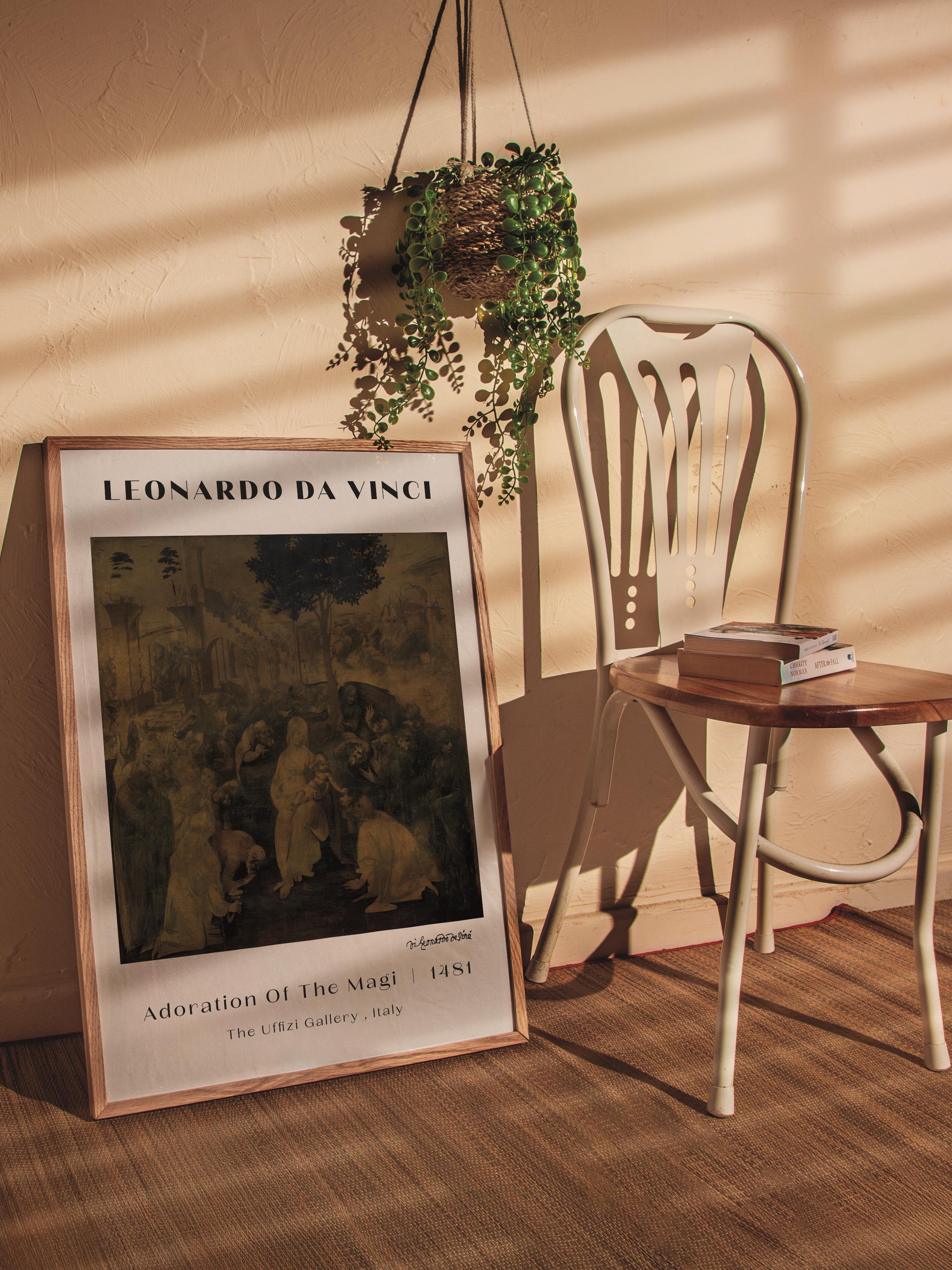 Leonardo Da Vinci Duvar Posteri - Duvar Dekoru - Sanat Serisi Posterleri - Kalın Kağıt - Çerçevesiz