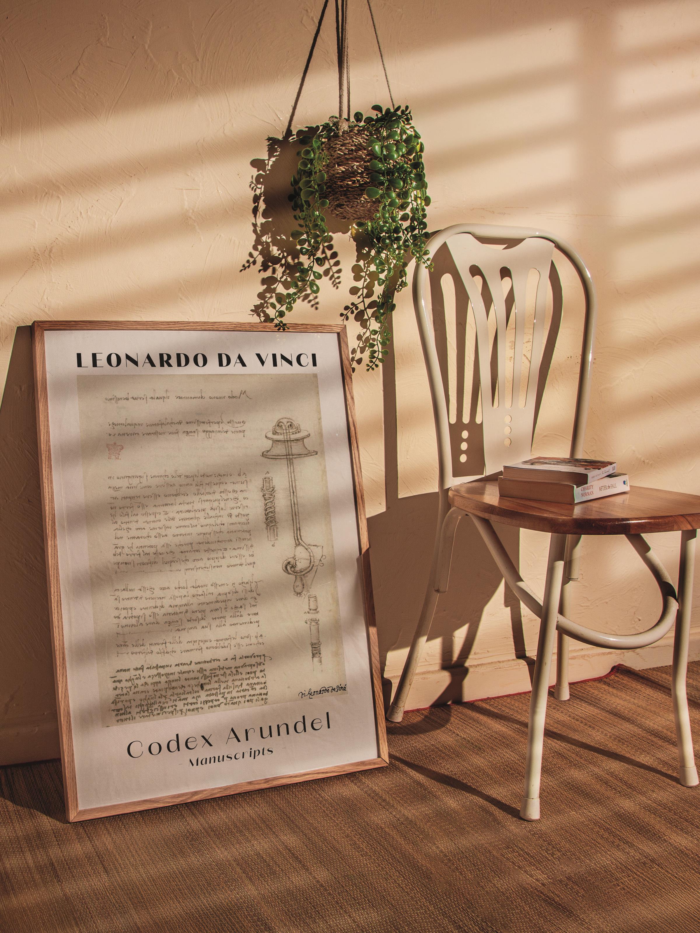 Leonardo Da Vinci Duvar Posteri - Duvar Dekoru - Sanat Serisi Posterleri - Kalın Kağıt - Çerçevesiz