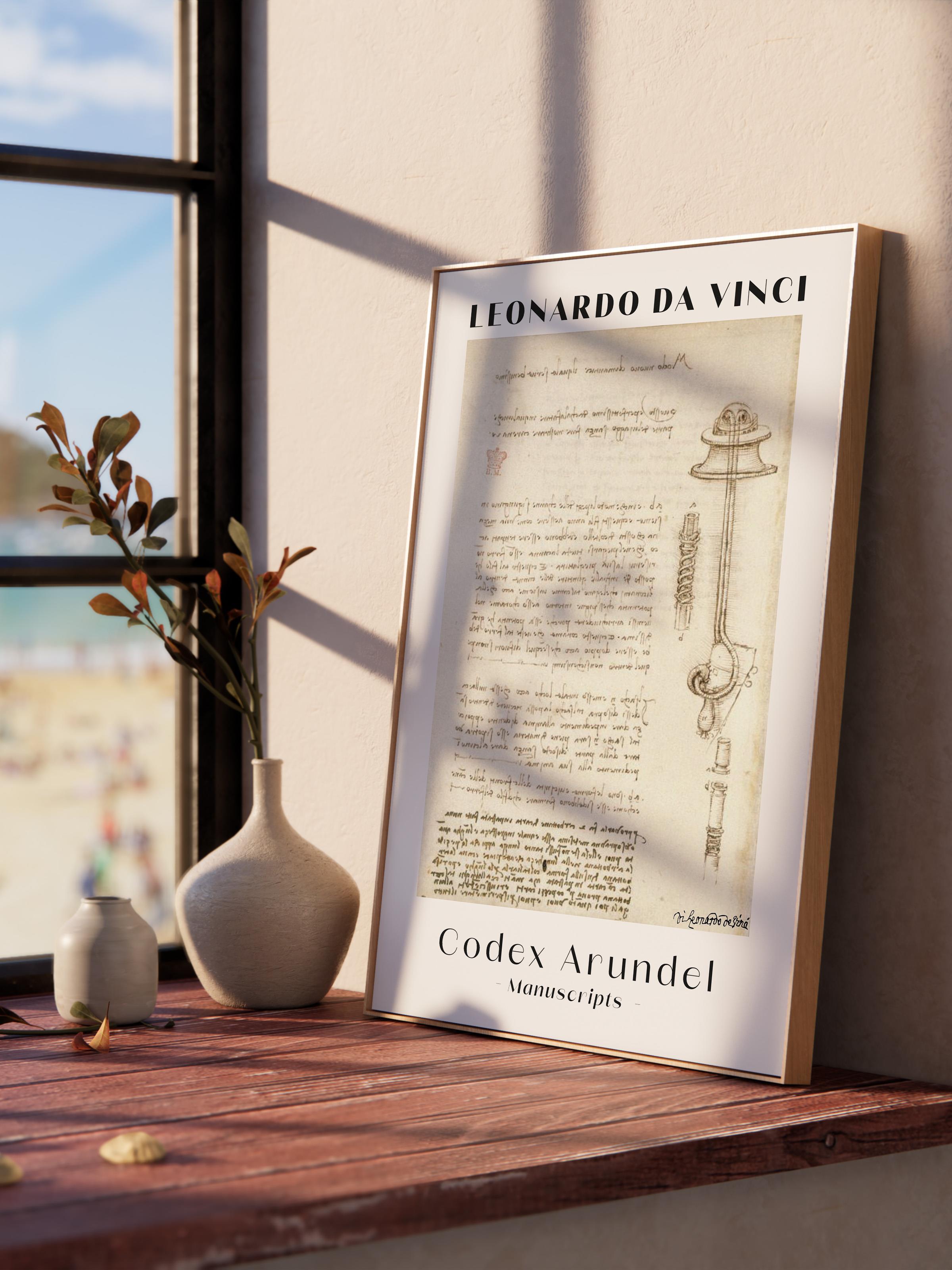 Leonardo Da Vinci Duvar Posteri - Duvar Dekoru - Sanat Serisi Posterleri - Kalın Kağıt - Çerçevesiz