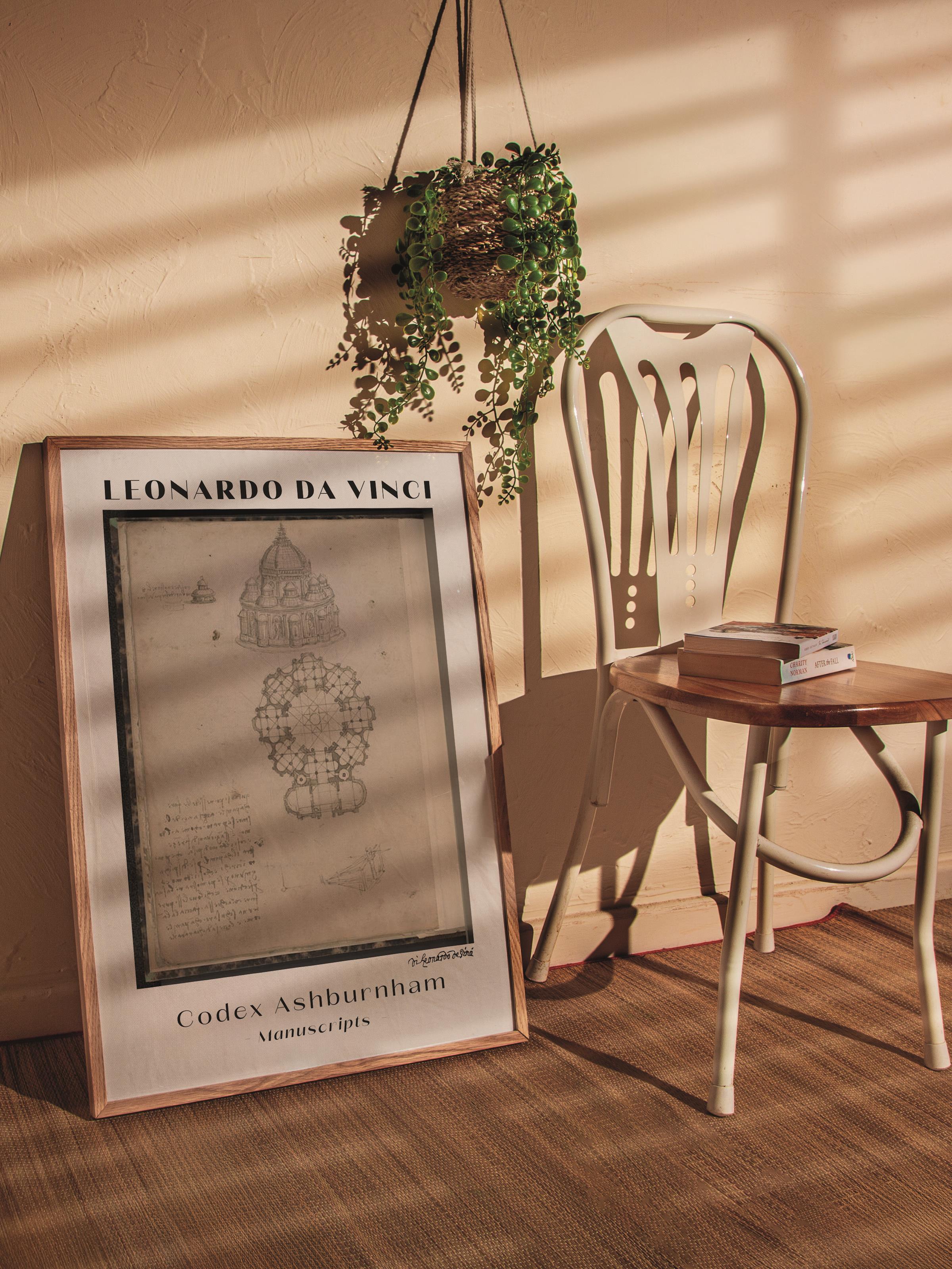 Leonardo Da Vinci Duvar Posteri - Duvar Dekoru - Sanat Serisi Posterleri - Kalın Kağıt - Çerçevesiz