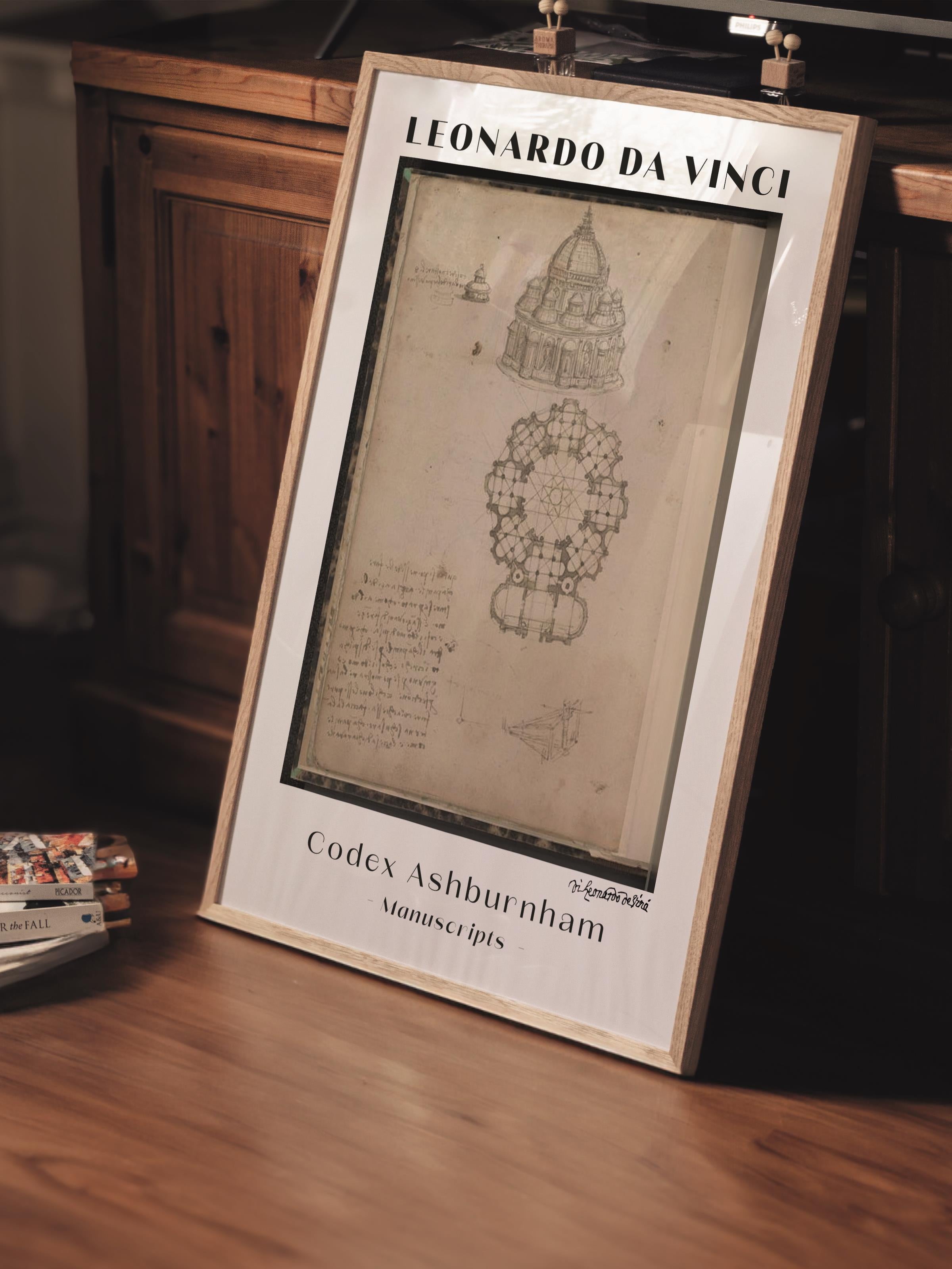 Leonardo Da Vinci Duvar Posteri - Duvar Dekoru - Sanat Serisi Posterleri - Kalın Kağıt - Çerçevesiz