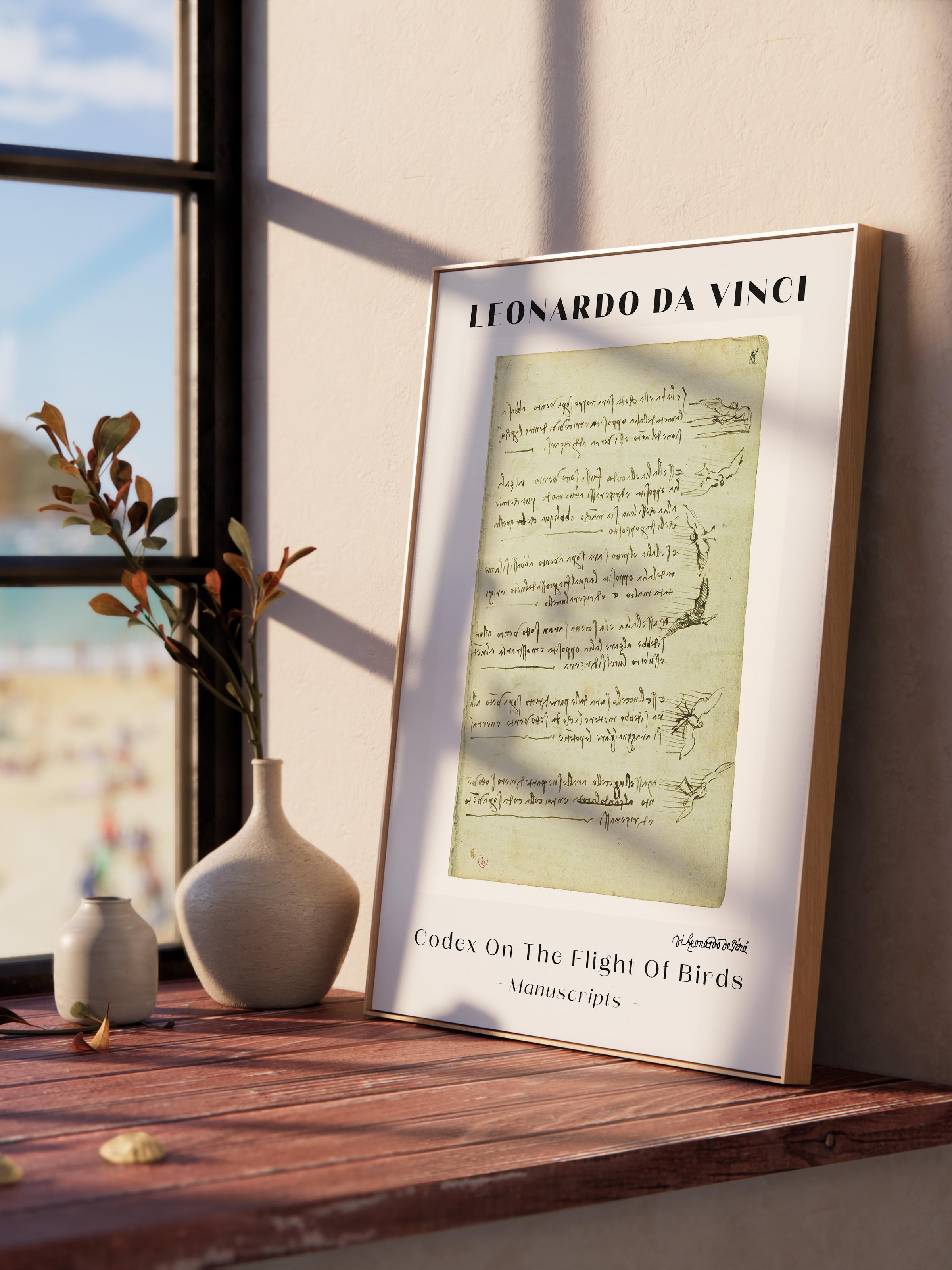 Leonardo Da Vinci Duvar Posteri - Duvar Dekoru - Sanat Serisi Posterleri - Kalın Kağıt - Çerçevesiz