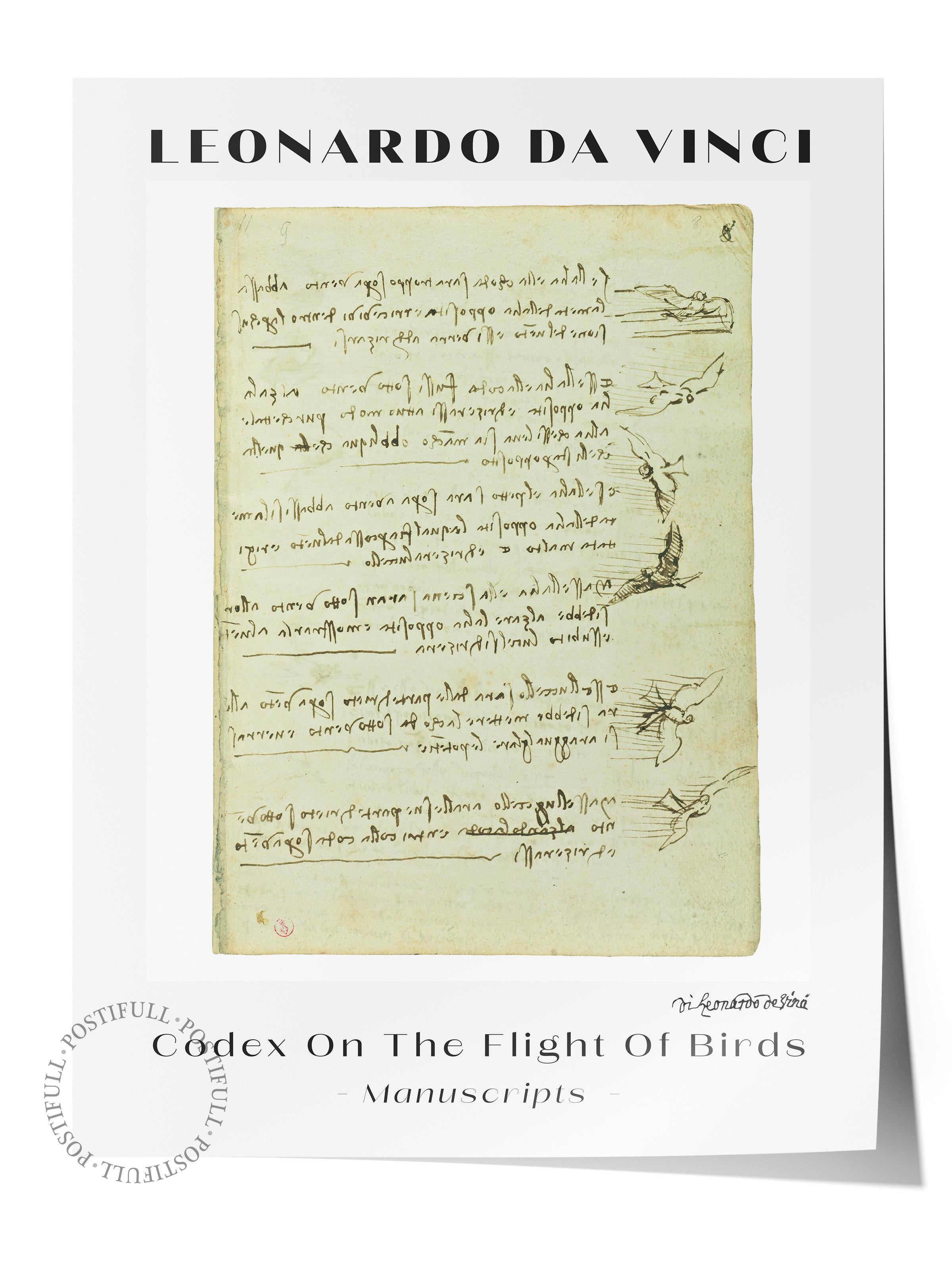 Leonardo Da Vinci Duvar Posteri - Duvar Dekoru - Sanat Serisi Posterleri - Kalın Kağıt - Çerçevesiz