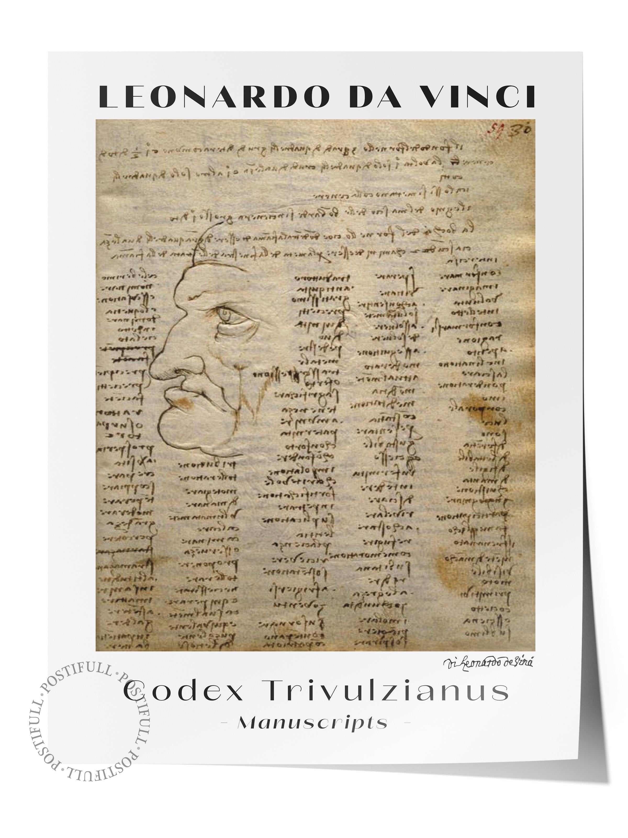 Leonardo Da Vinci Duvar Posteri - Duvar Dekoru - Sanat Serisi Posterleri - Kalın Kağıt - Çerçevesiz