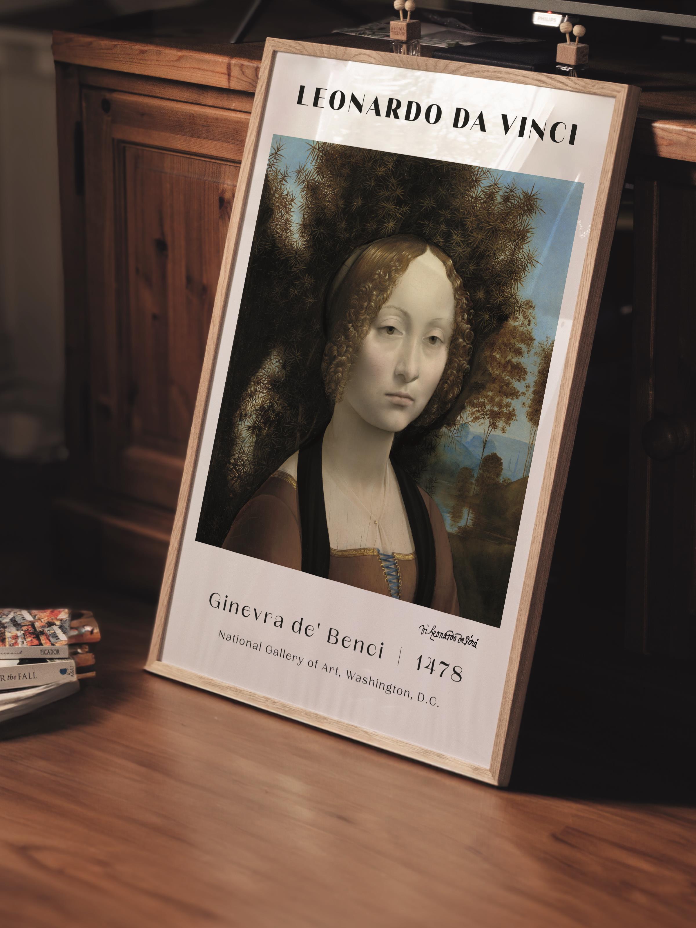 Leonardo Da Vinci Duvar Posteri - Duvar Dekoru - Sanat Serisi Posterleri - Kalın Kağıt - Çerçevesiz