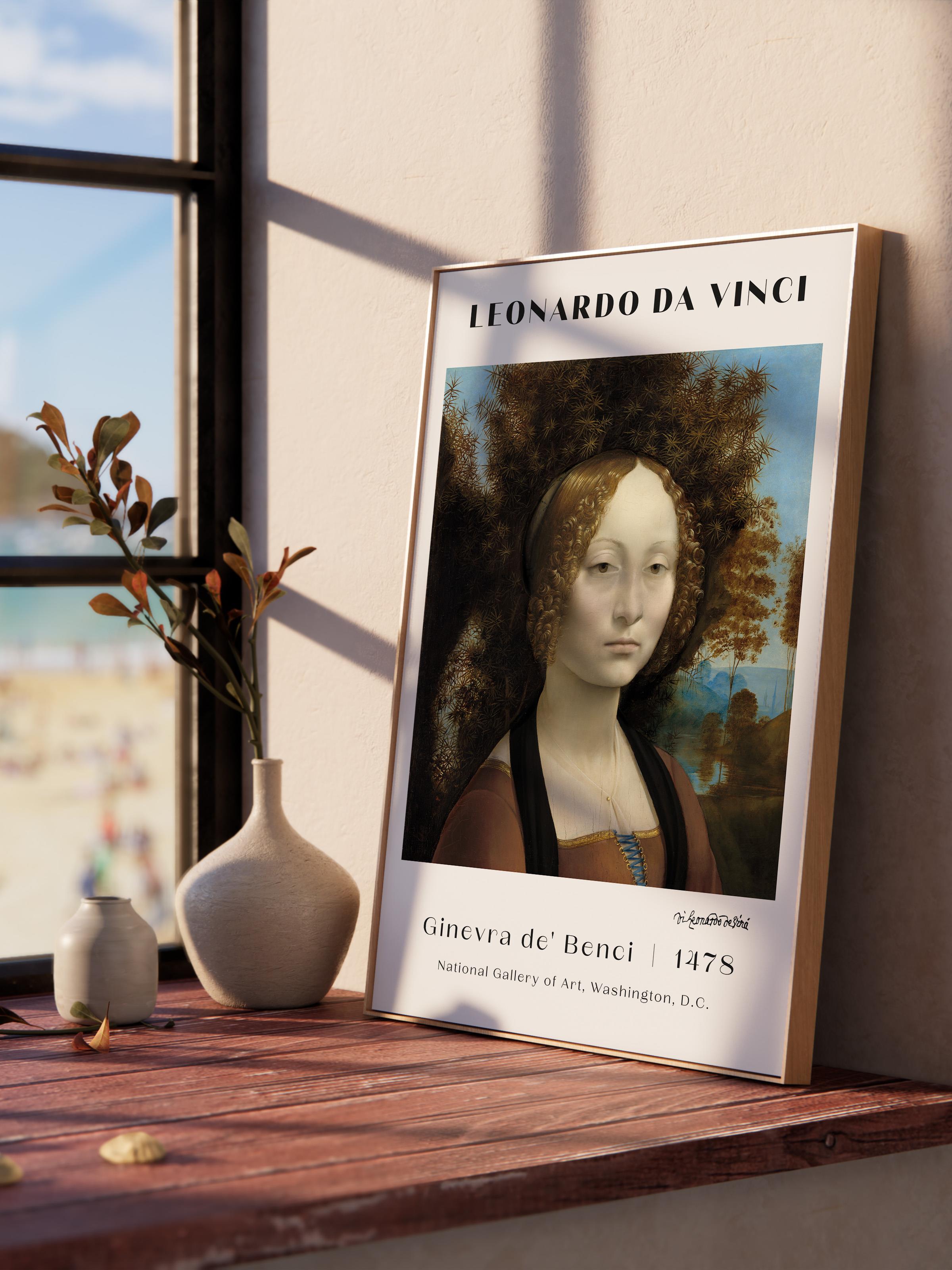 Leonardo Da Vinci Duvar Posteri - Duvar Dekoru - Sanat Serisi Posterleri - Kalın Kağıt - Çerçevesiz