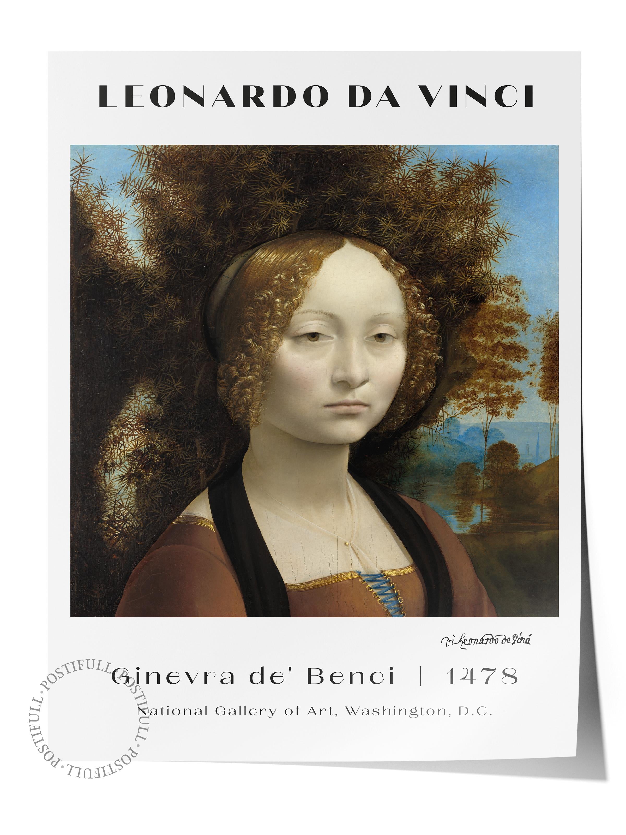 Leonardo Da Vinci Duvar Posteri - Duvar Dekoru - Sanat Serisi Posterleri - Kalın Kağıt - Çerçevesiz