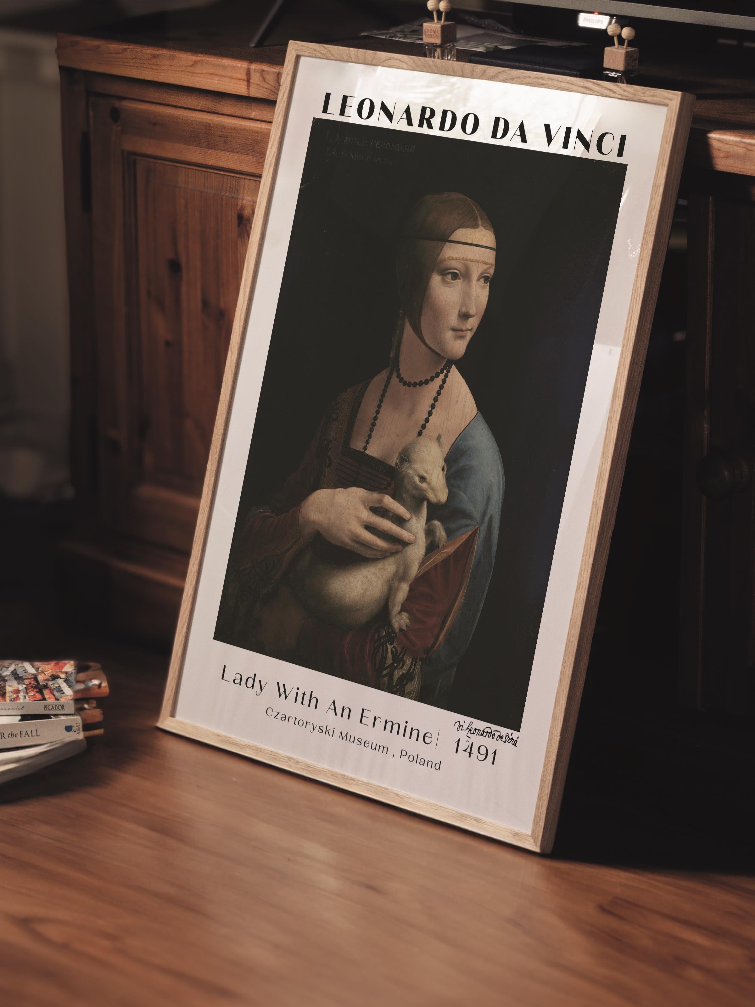 Leonardo Da Vinci Duvar Posteri - Duvar Dekoru - Sanat Serisi Posterleri - Kalın Kağıt - Çerçevesiz