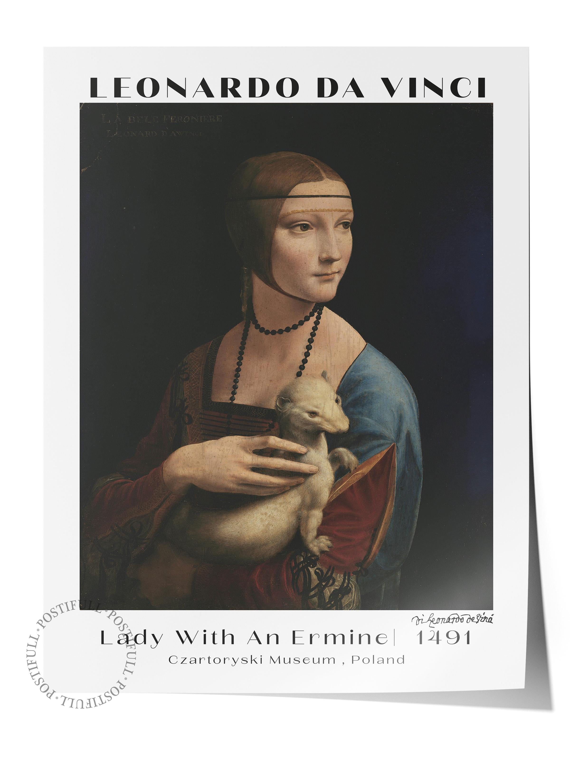 Leonardo Da Vinci Duvar Posteri - Duvar Dekoru - Sanat Serisi Posterleri - Kalın Kağıt - Çerçevesiz