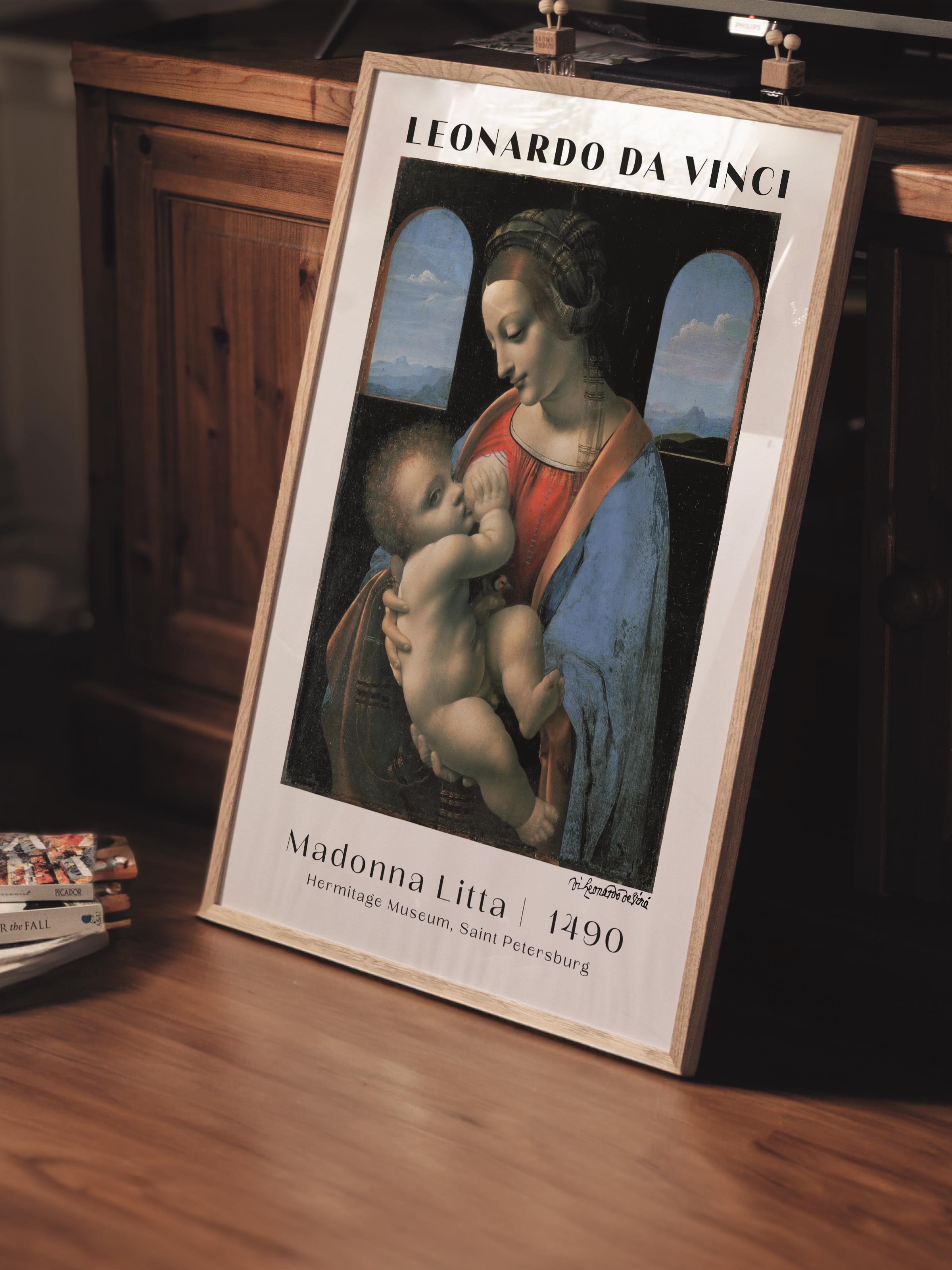 Leonardo Da Vinci Duvar Posteri - Duvar Dekoru - Sanat Serisi Posterleri - Kalın Kağıt - Çerçevesiz