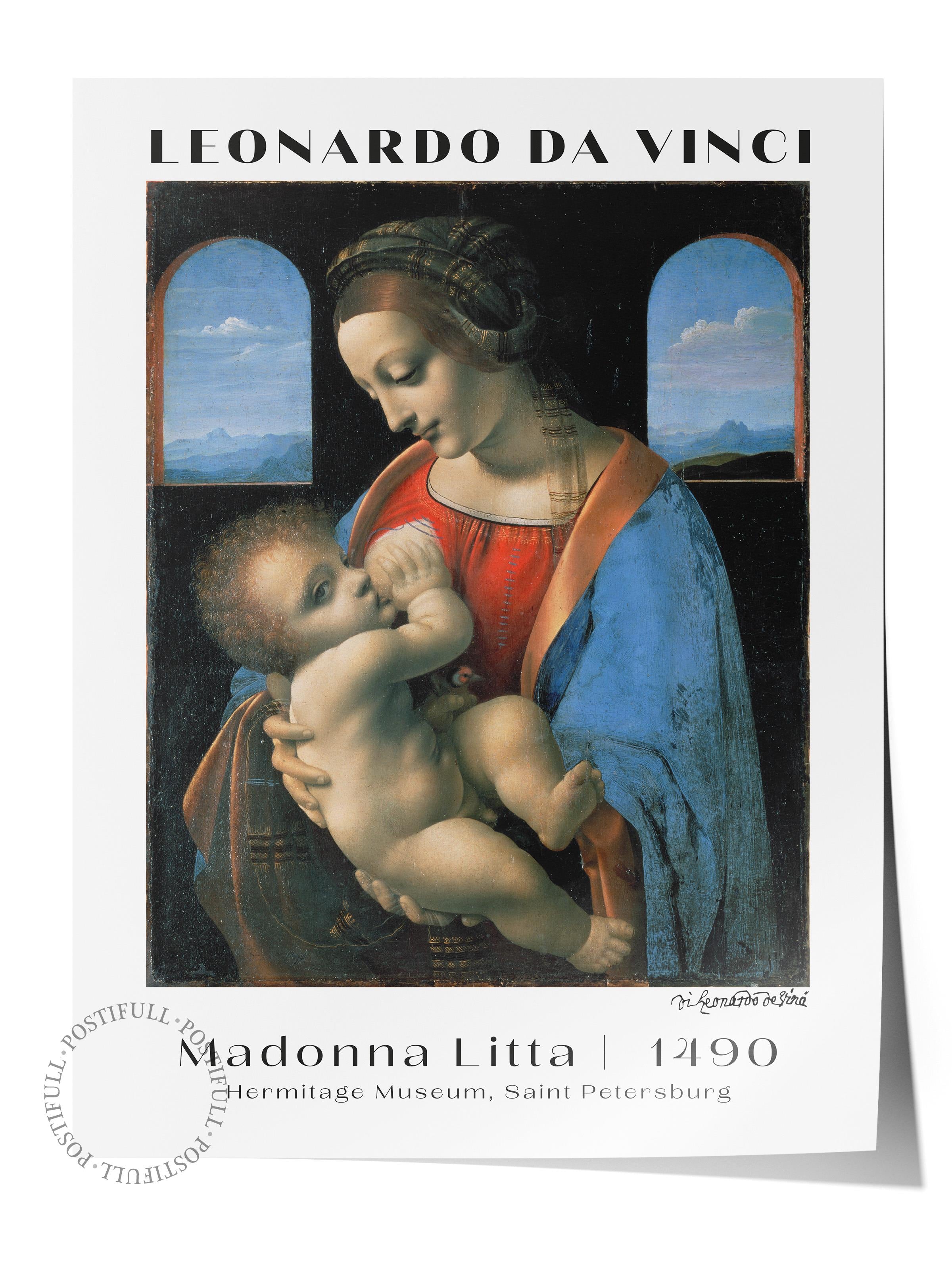 Leonardo Da Vinci Duvar Posteri - Duvar Dekoru - Sanat Serisi Posterleri - Kalın Kağıt - Çerçevesiz