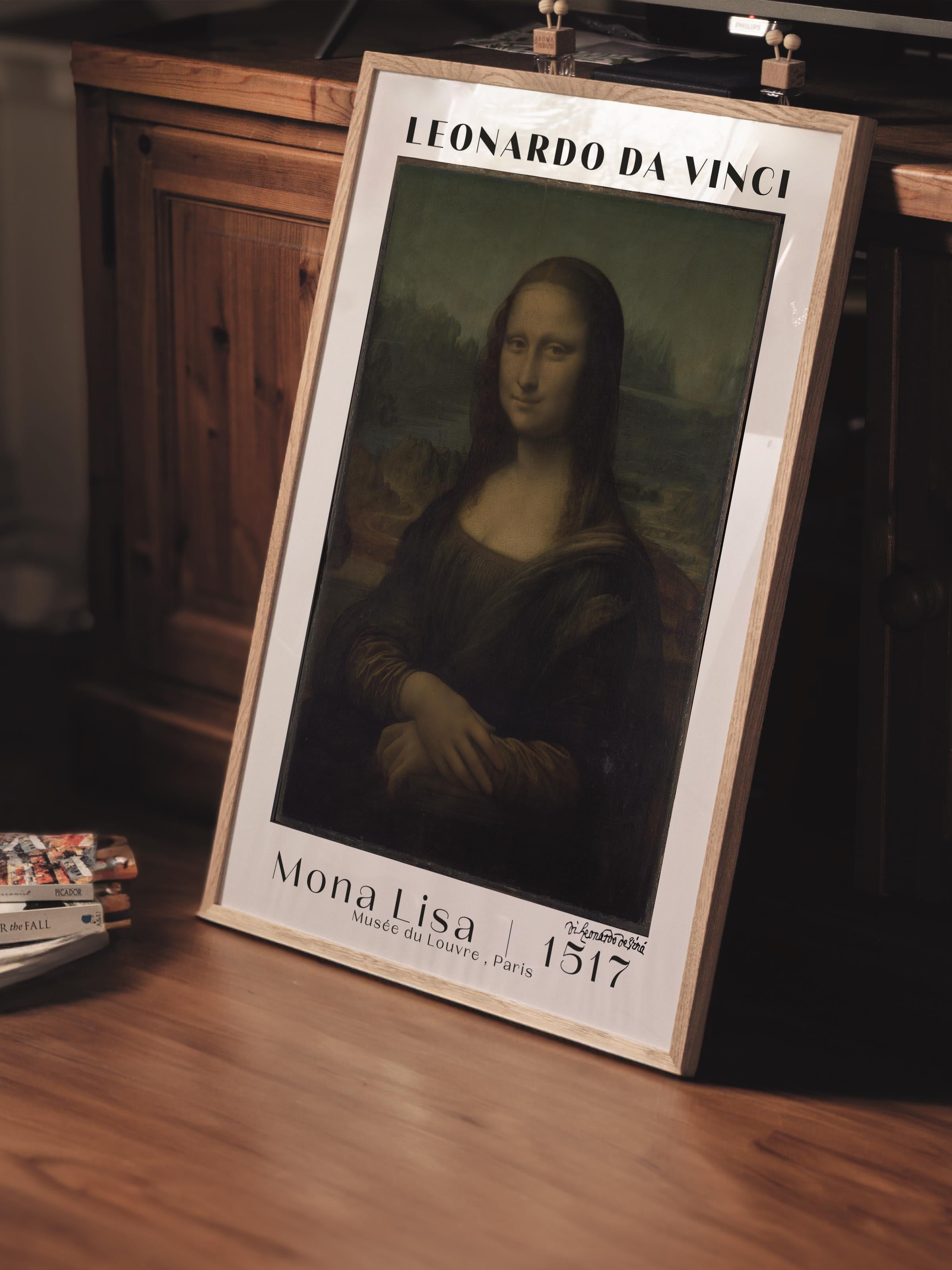 Leonardo Da Vinci Duvar Posteri - Duvar Dekoru - Sanat Serisi Posterleri - Kalın Kağıt - Çerçevesiz