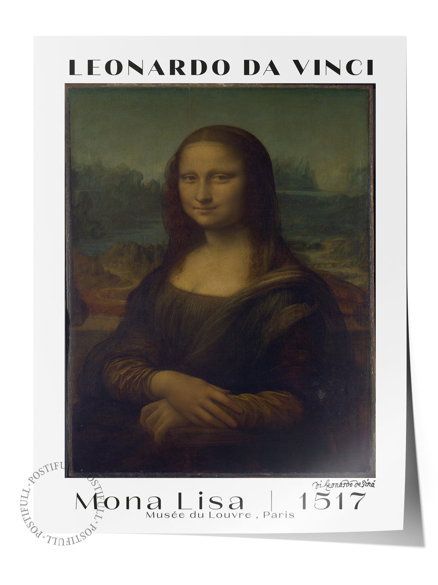 Mona Lisa Modern Sanat Çerçevesiz Poster