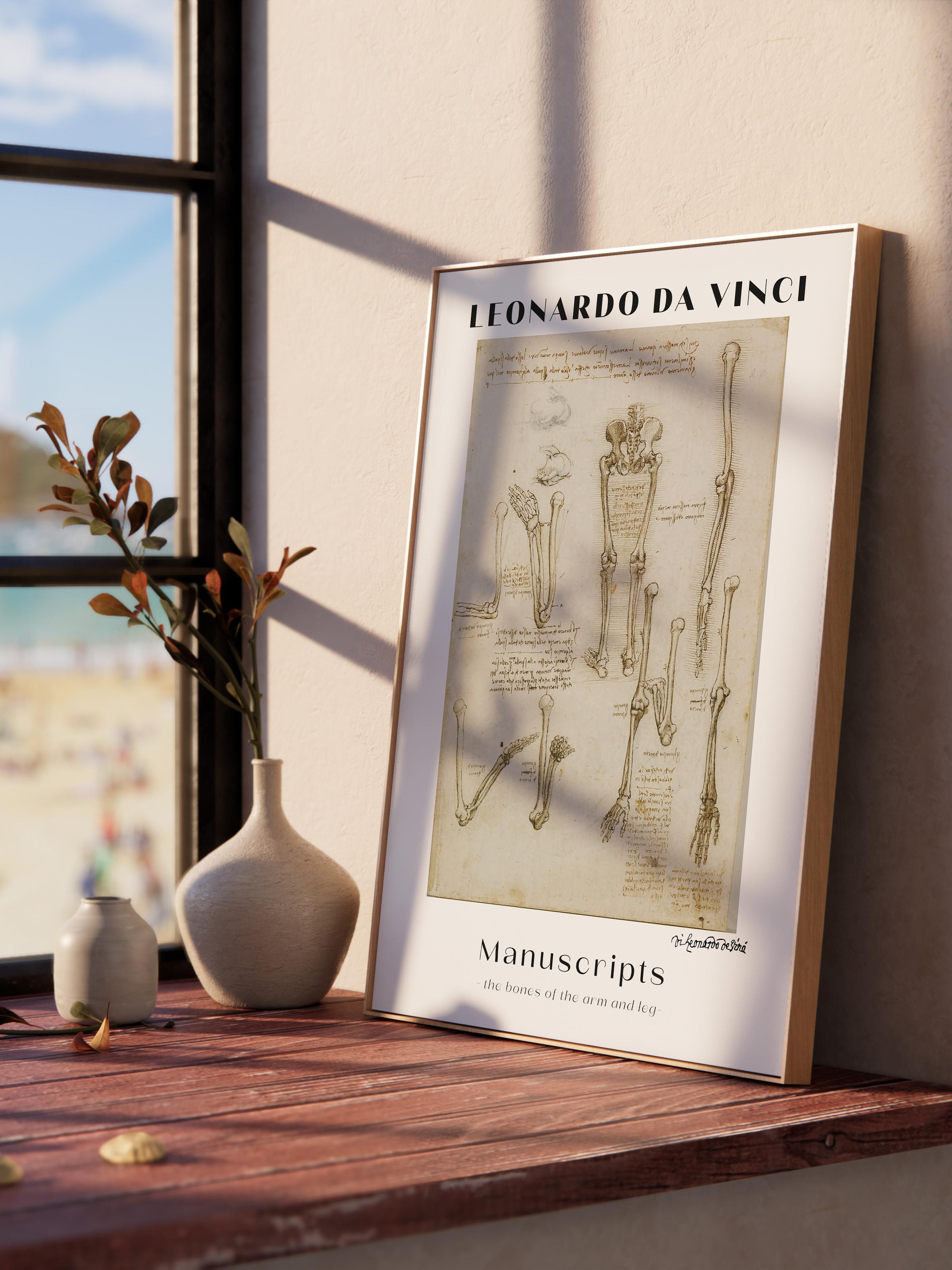 Leonardo Da Vinci Duvar Posteri - Duvar Dekoru - Sanat Serisi Posterleri - Kalın Kağıt - Çerçevesiz