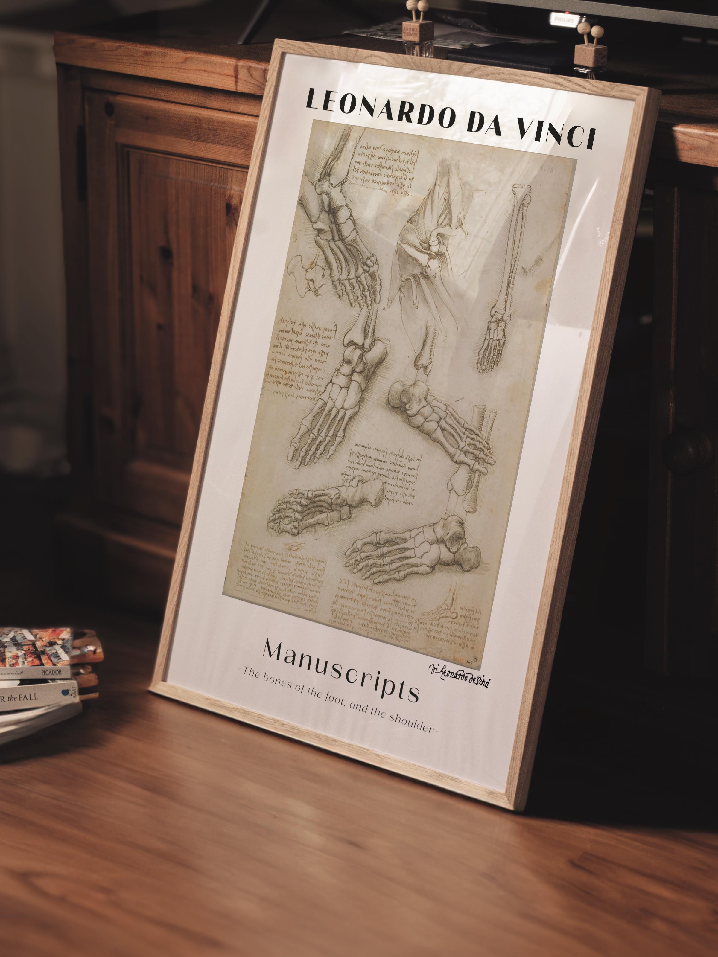 Leonardo Da Vinci Duvar Posteri - Duvar Dekoru - Sanat Serisi Posterleri - Kalın Kağıt - Çerçevesiz