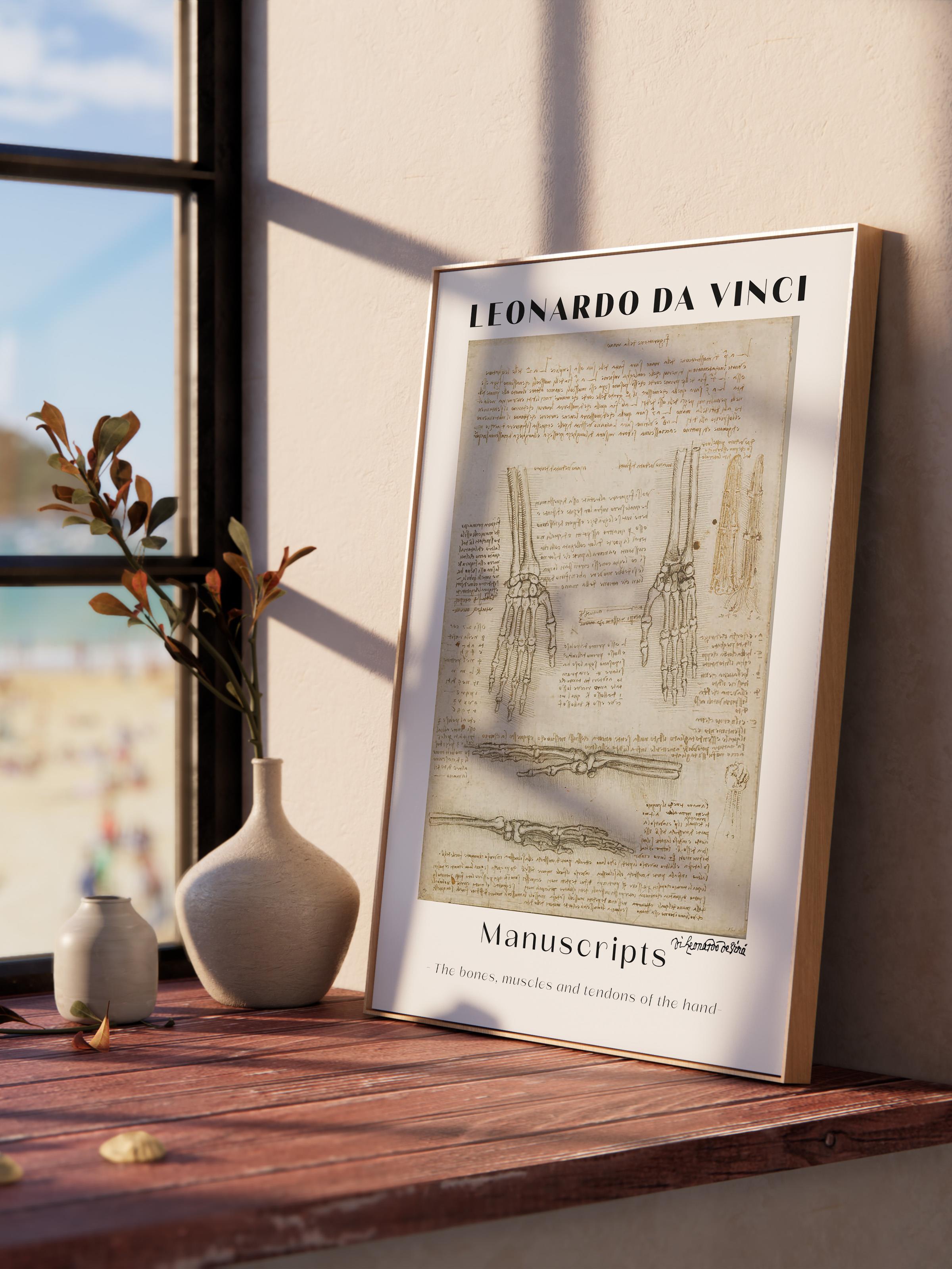 Leonardo Da Vinci Duvar Posteri - Duvar Dekoru - Sanat Serisi Posterleri - Kalın Kağıt - Çerçevesiz