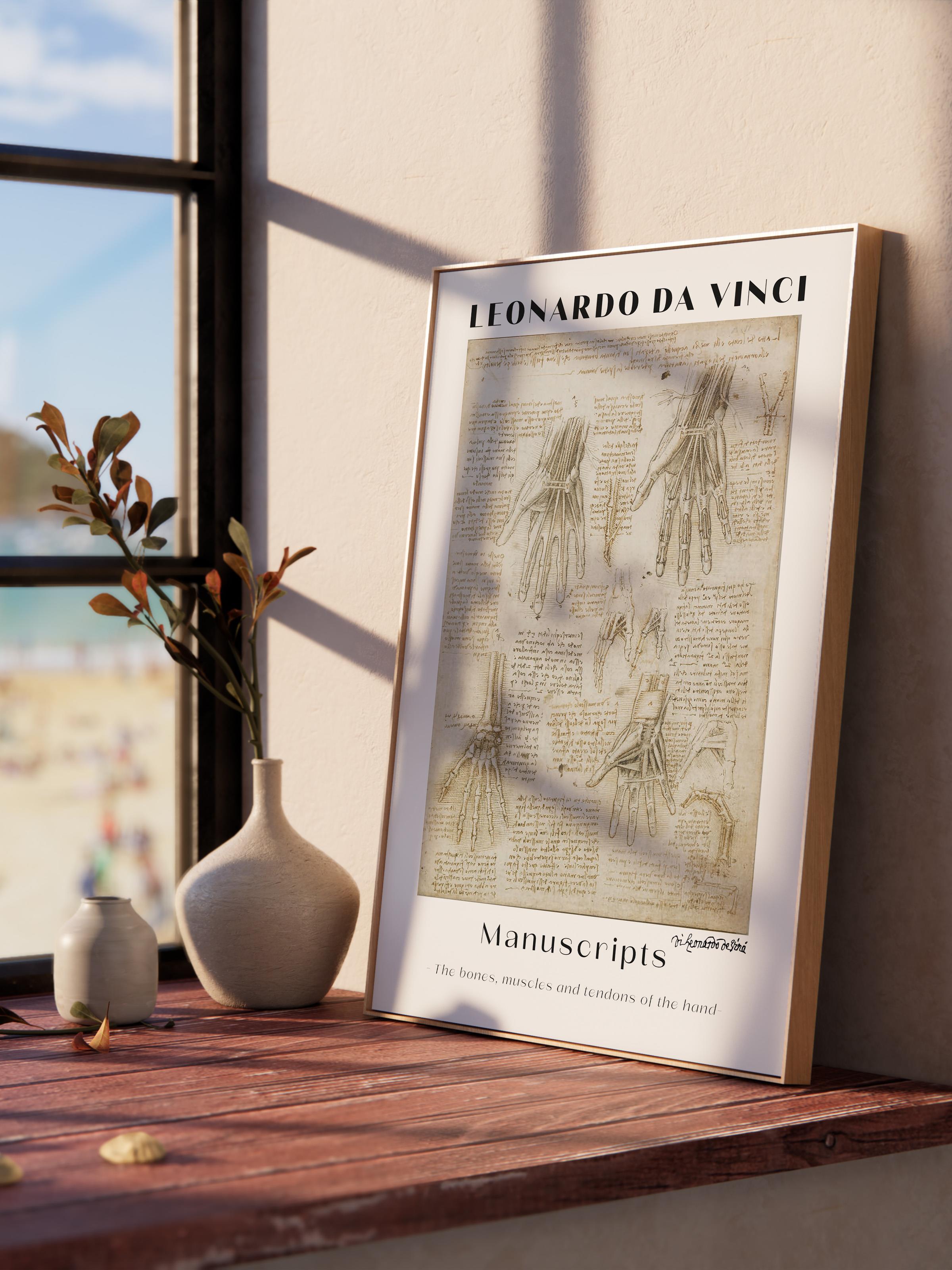 Leonardo Da Vinci Duvar Posteri - Duvar Dekoru - Sanat Serisi Posterleri - Kalın Kağıt - Çerçevesiz