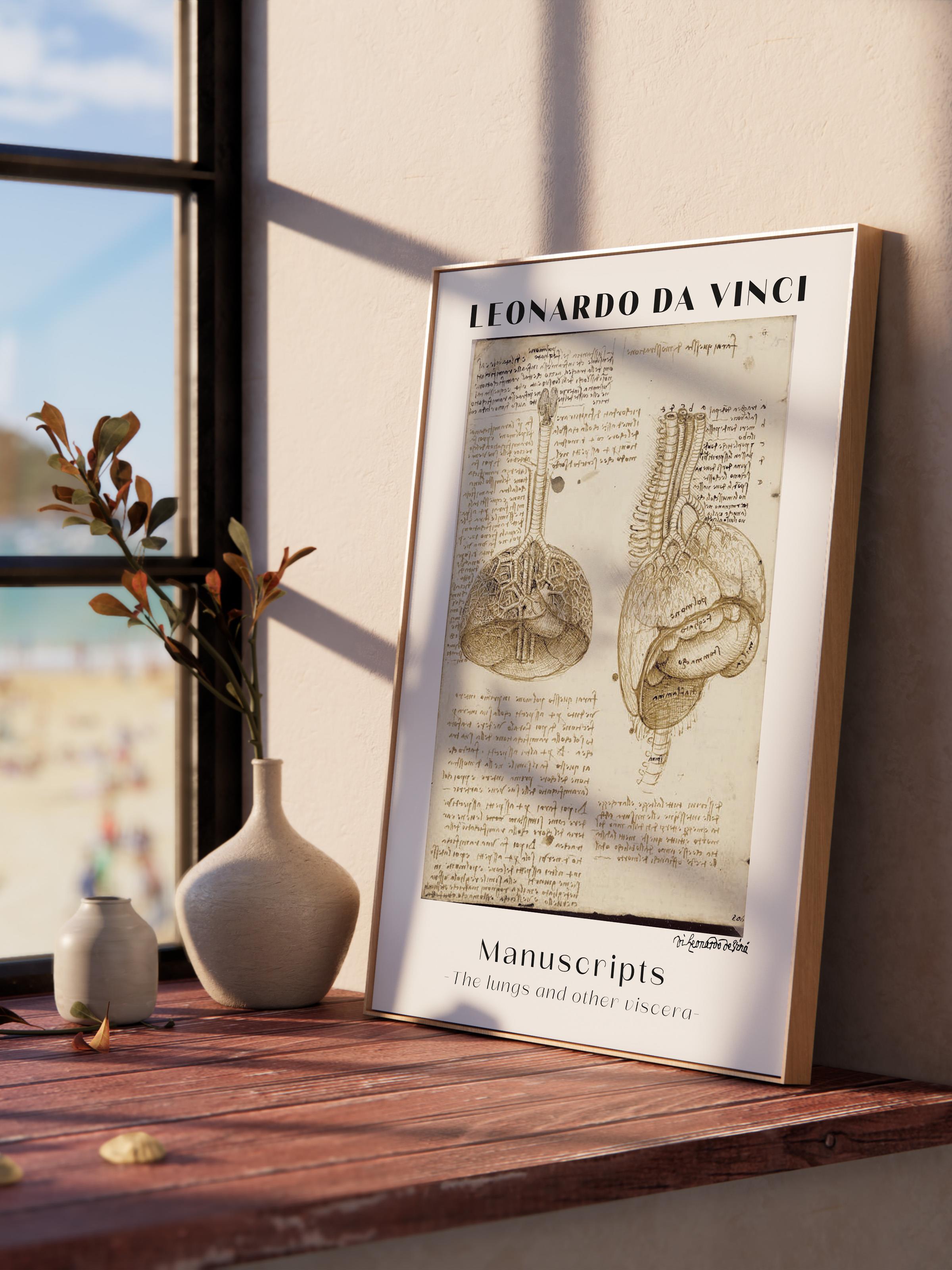 Leonardo Da Vinci Duvar Posteri - Duvar Dekoru - Sanat Serisi Posterleri - Kalın Kağıt - Çerçevesiz