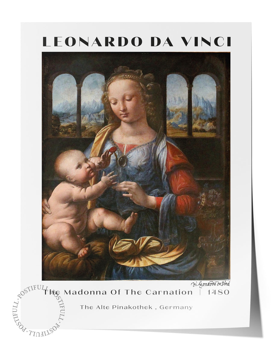La Madonna Of The Carnation Modern Sanat Çerçevesiz Poster
