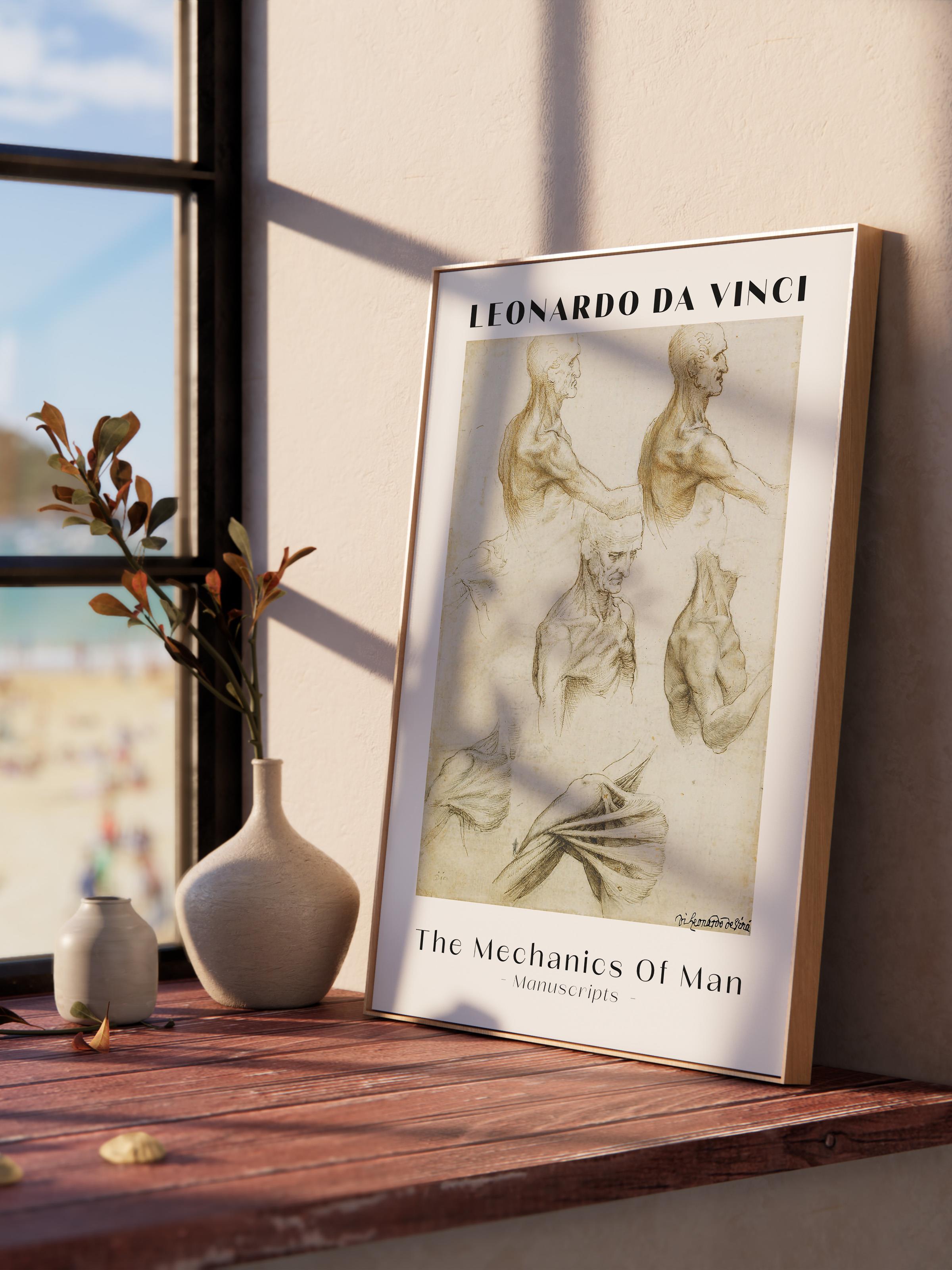 Leonardo Da Vinci Duvar Posteri - Duvar Dekoru - Sanat Serisi Posterleri - Kalın Kağıt - Çerçevesiz