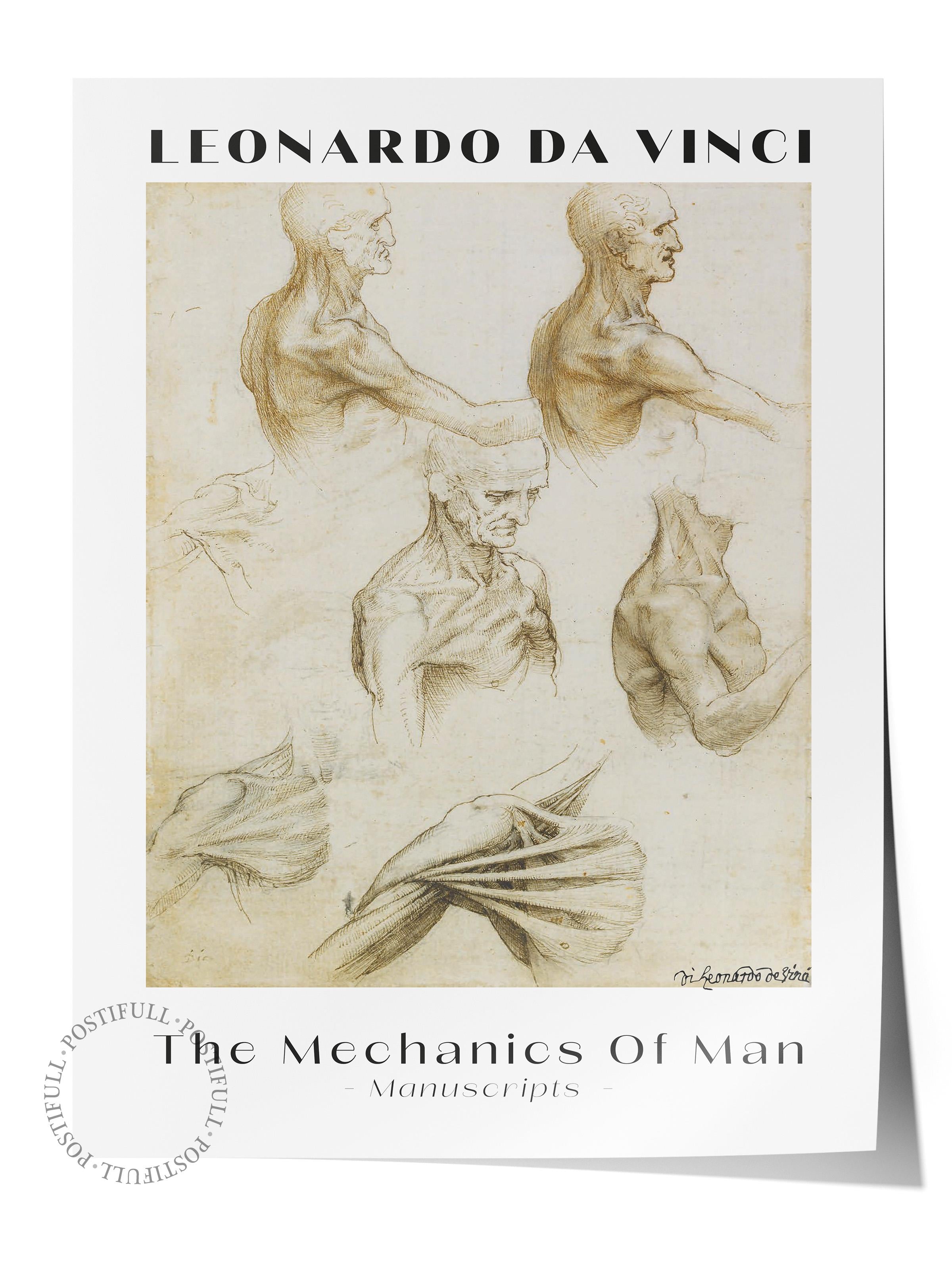 Leonardo Da Vinci Duvar Posteri - Duvar Dekoru - Sanat Serisi Posterleri - Kalın Kağıt - Çerçevesiz