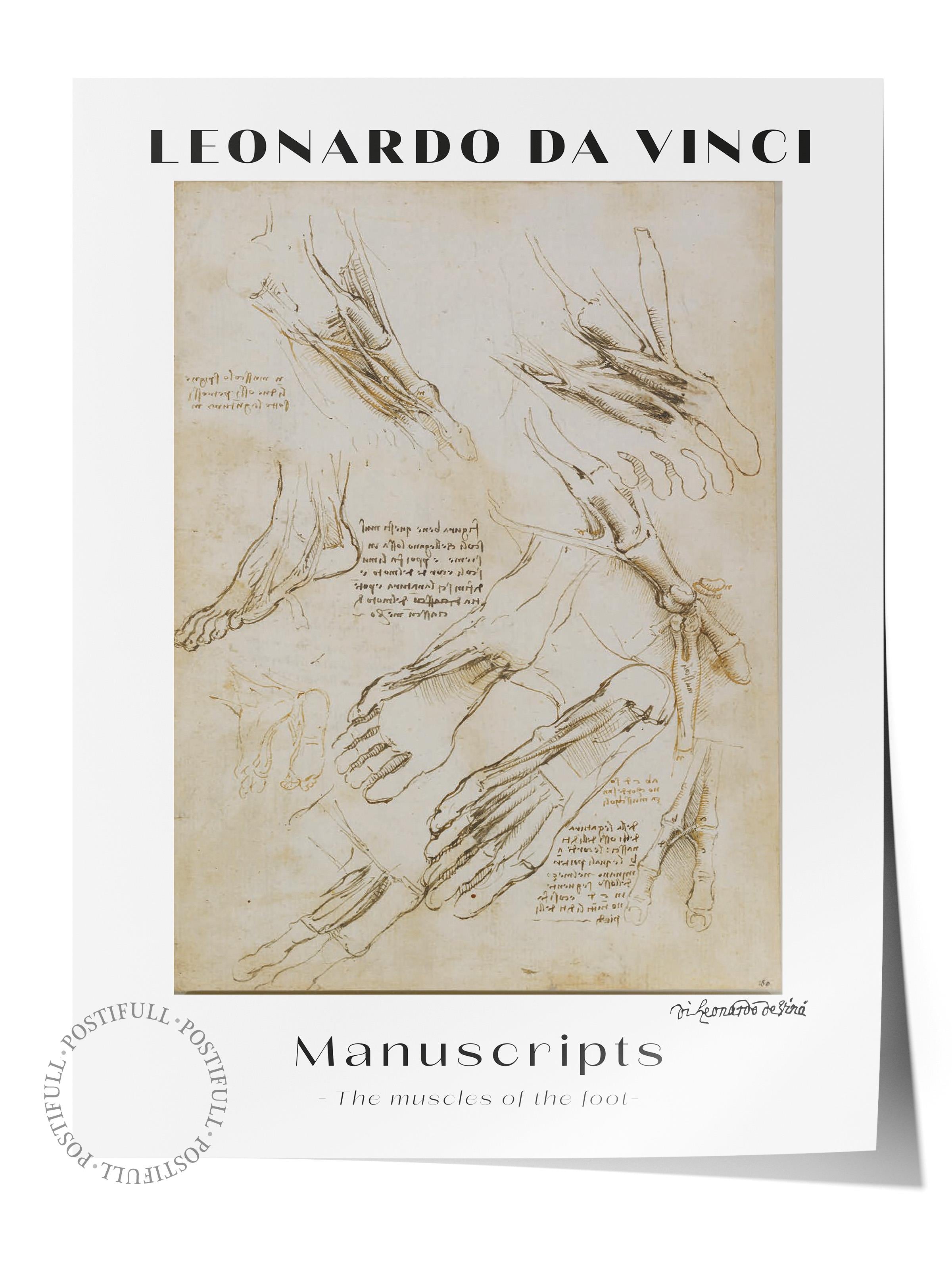 Leonardo Da Vinci Duvar Posteri - Duvar Dekoru - Sanat Serisi Posterleri - Kalın Kağıt - Çerçevesiz