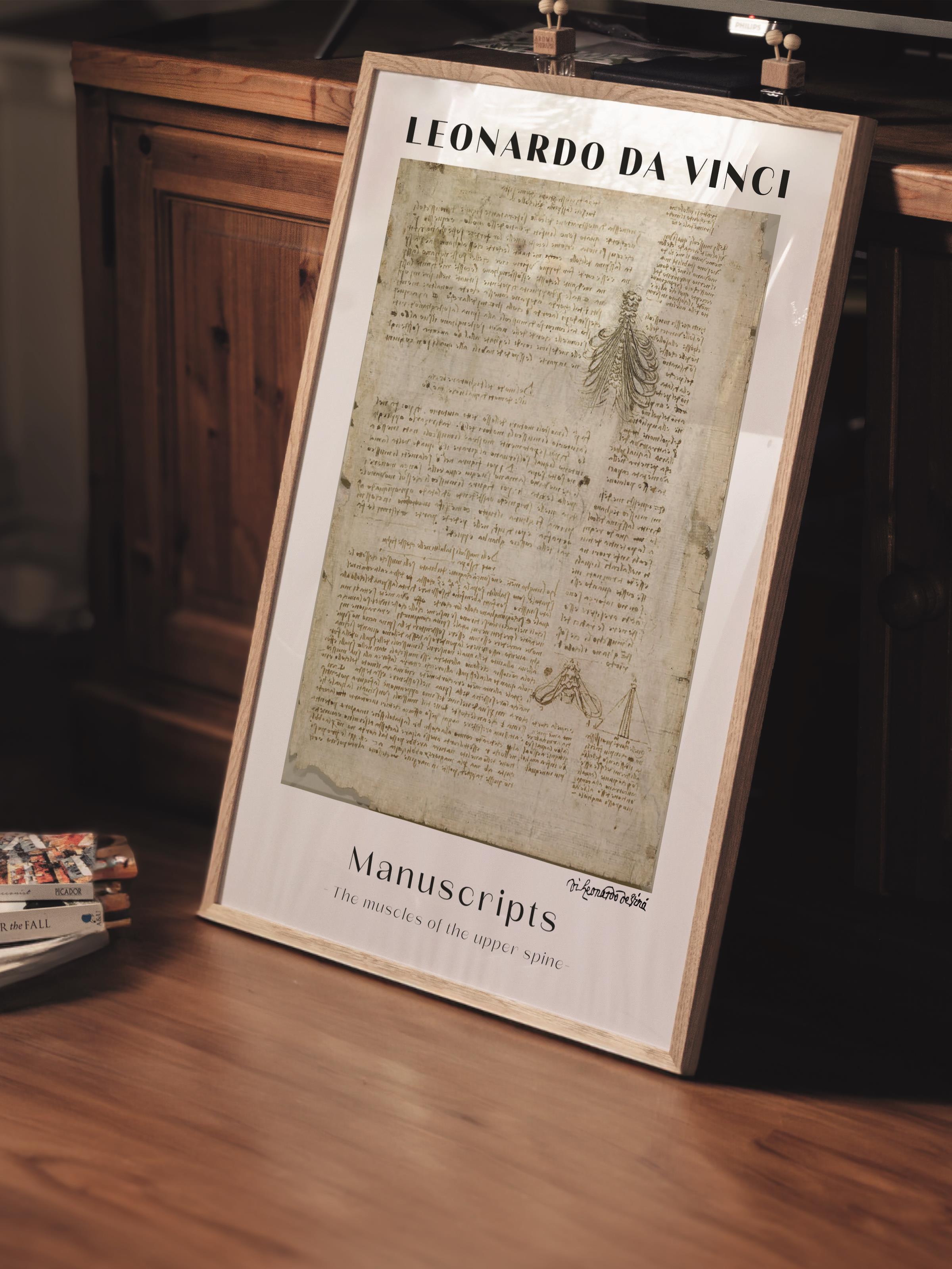 Leonardo Da Vinci Duvar Posteri - Duvar Dekoru - Sanat Serisi Posterleri - Kalın Kağıt - Çerçevesiz