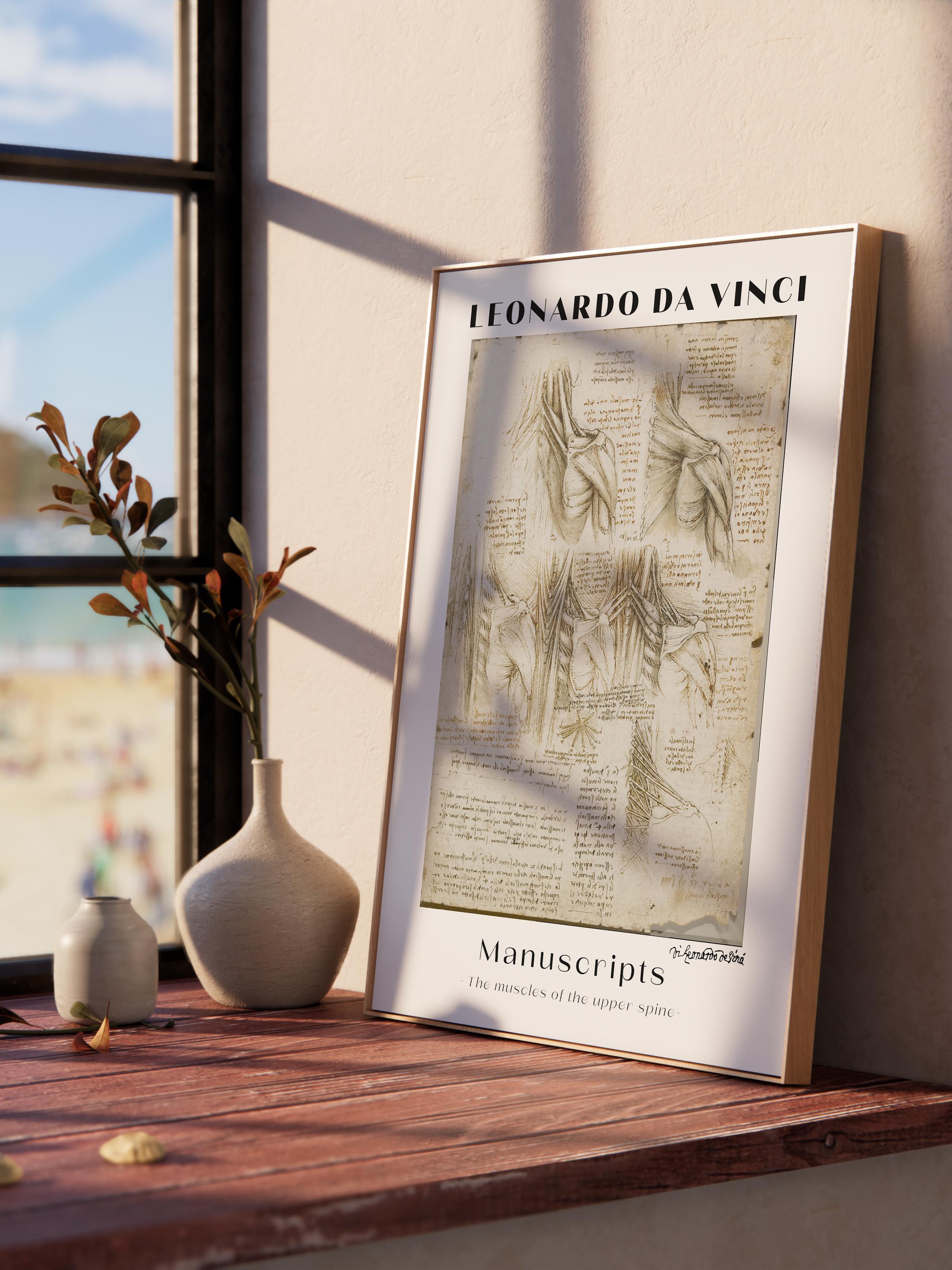 Leonardo Da Vinci Duvar Posteri - Duvar Dekoru - Sanat Serisi Posterleri - Kalın Kağıt - Çerçevesiz