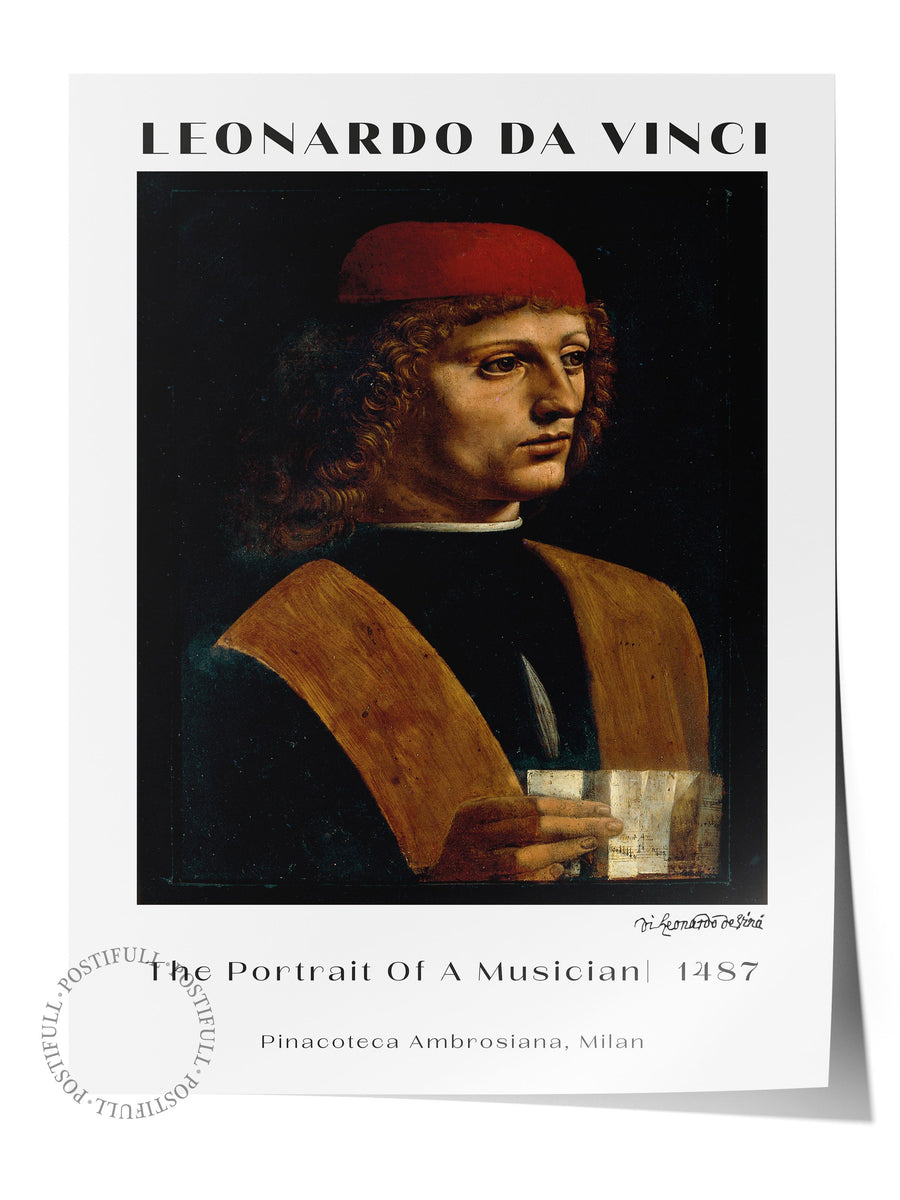Farklı Tonlarda LEONARDO DA VINCI Modern Sanat Çerçevesiz Poster