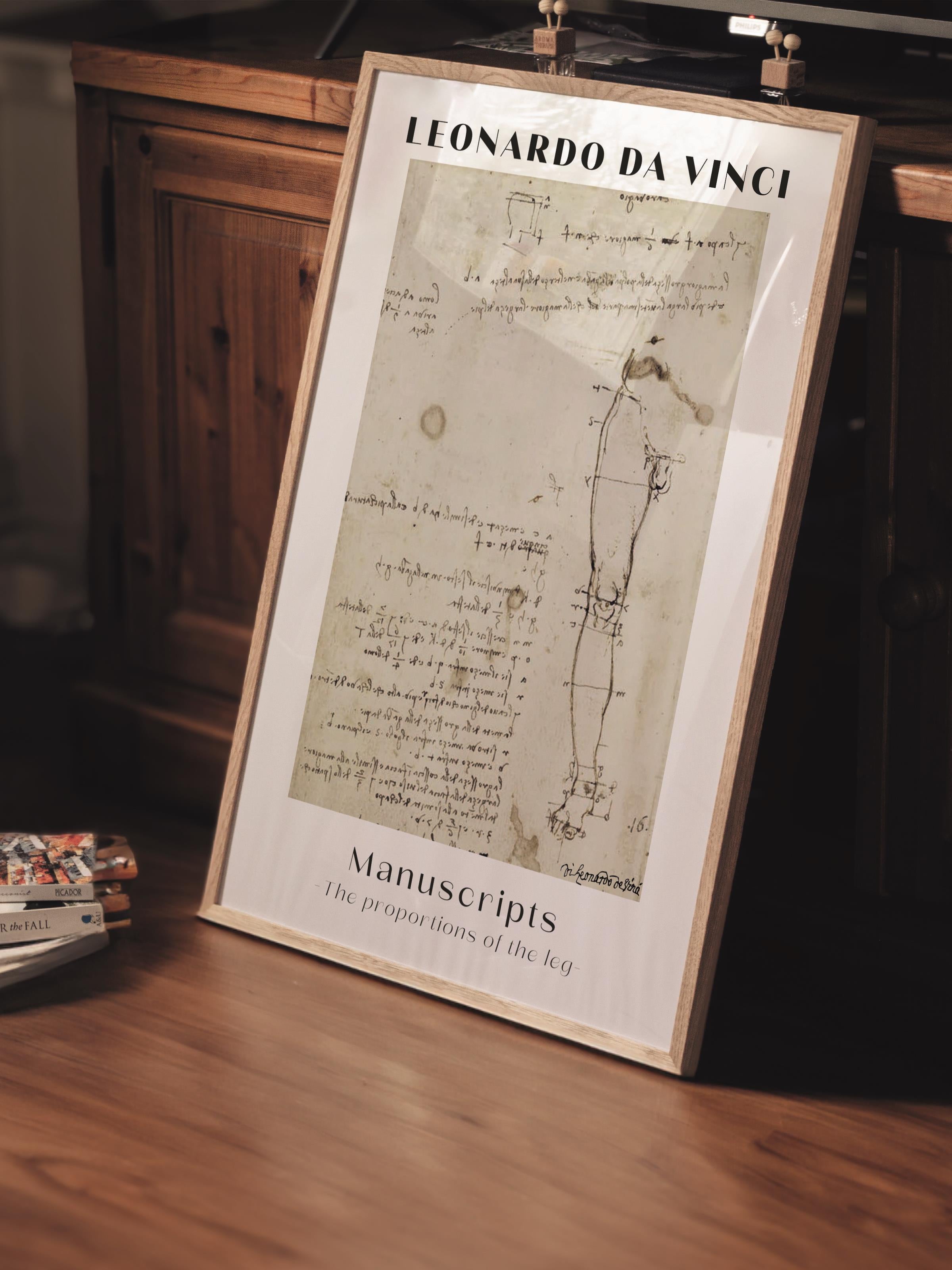 Leonardo Da Vinci Duvar Posteri - Duvar Dekoru - Sanat Serisi Posterleri - Kalın Kağıt - Çerçevesiz