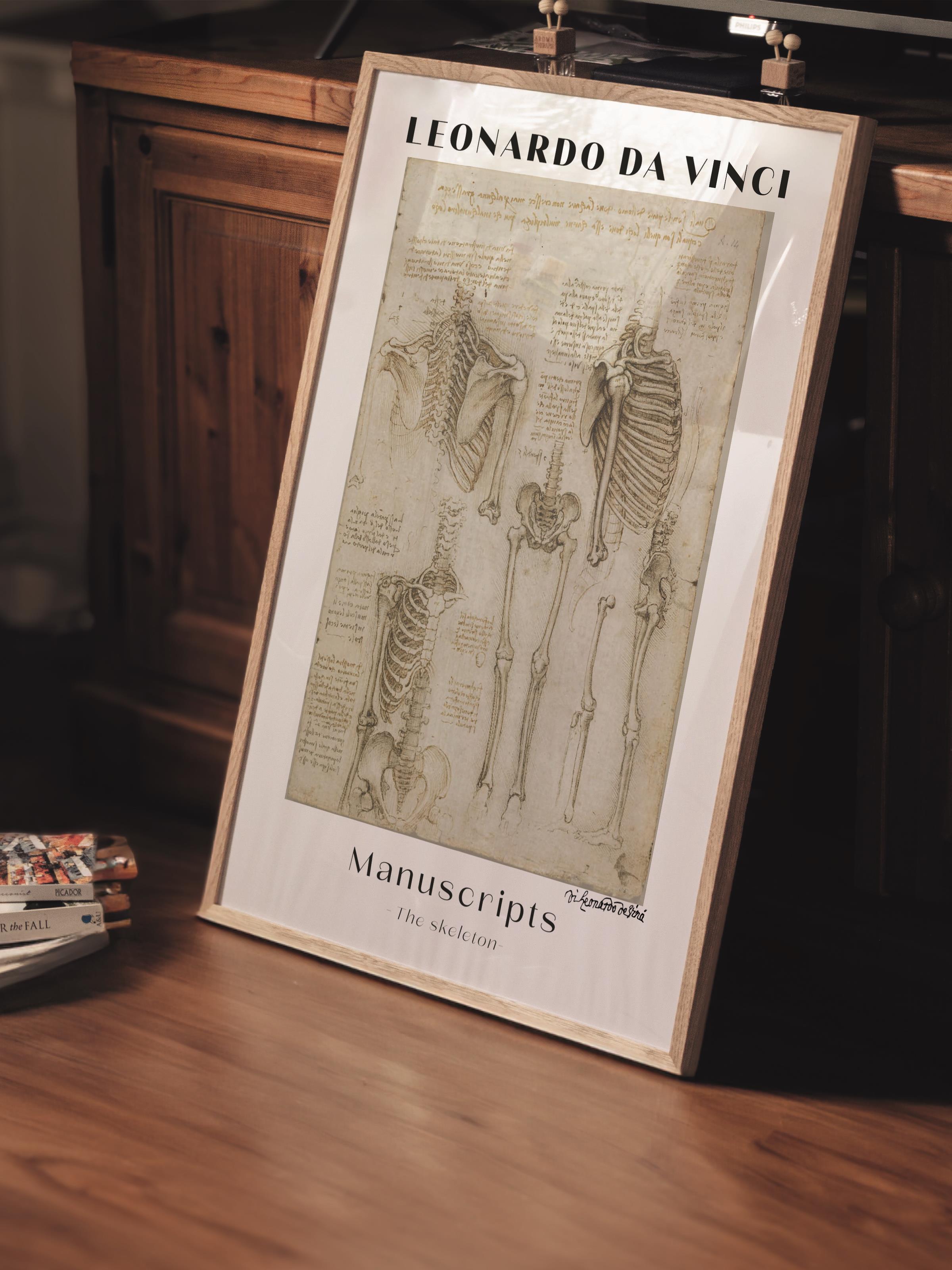 Leonardo Da Vinci Duvar Posteri - Duvar Dekoru - Sanat Serisi Posterleri - Kalın Kağıt - Çerçevesiz