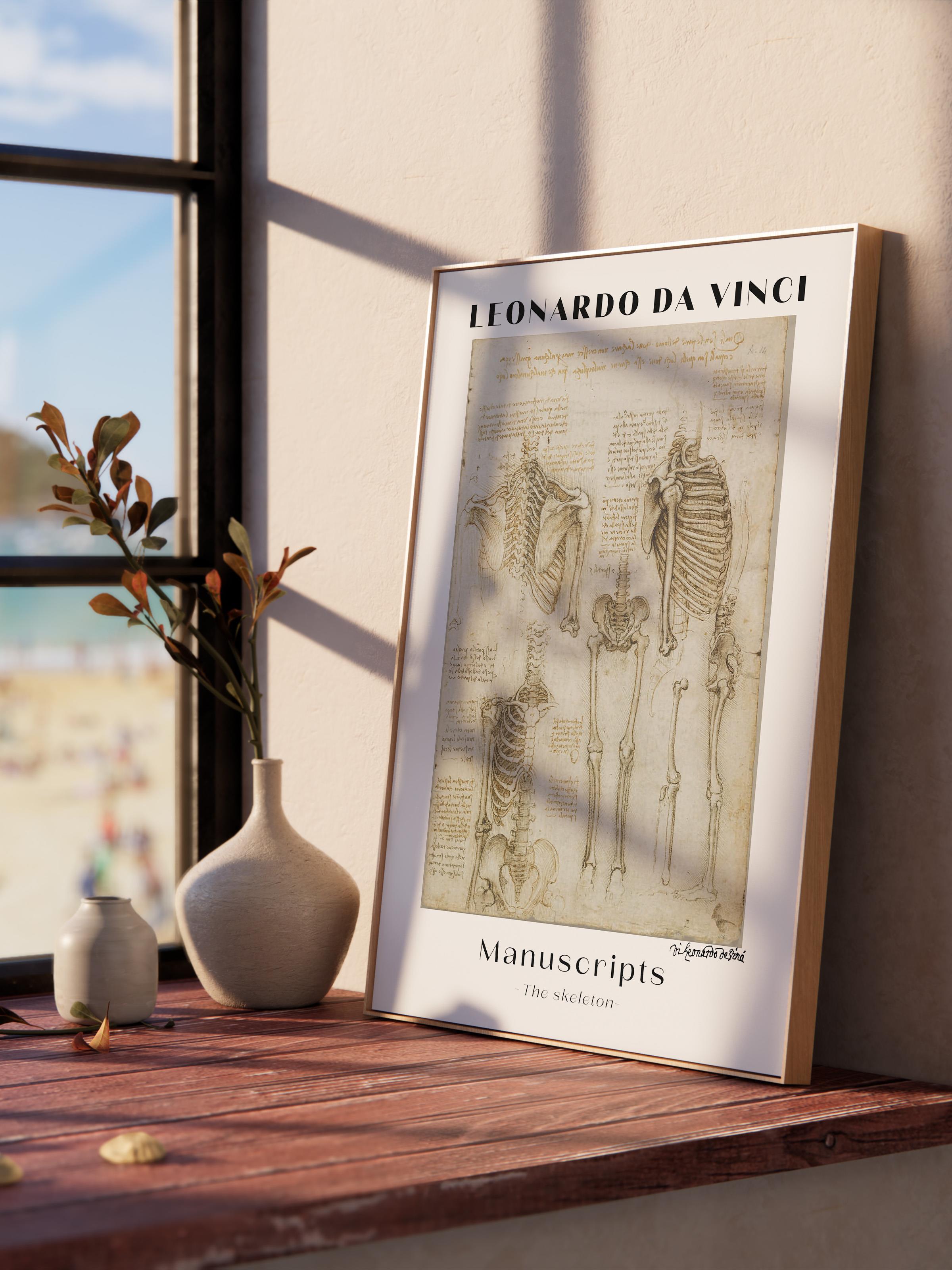 Leonardo Da Vinci Duvar Posteri - Duvar Dekoru - Sanat Serisi Posterleri - Kalın Kağıt - Çerçevesiz