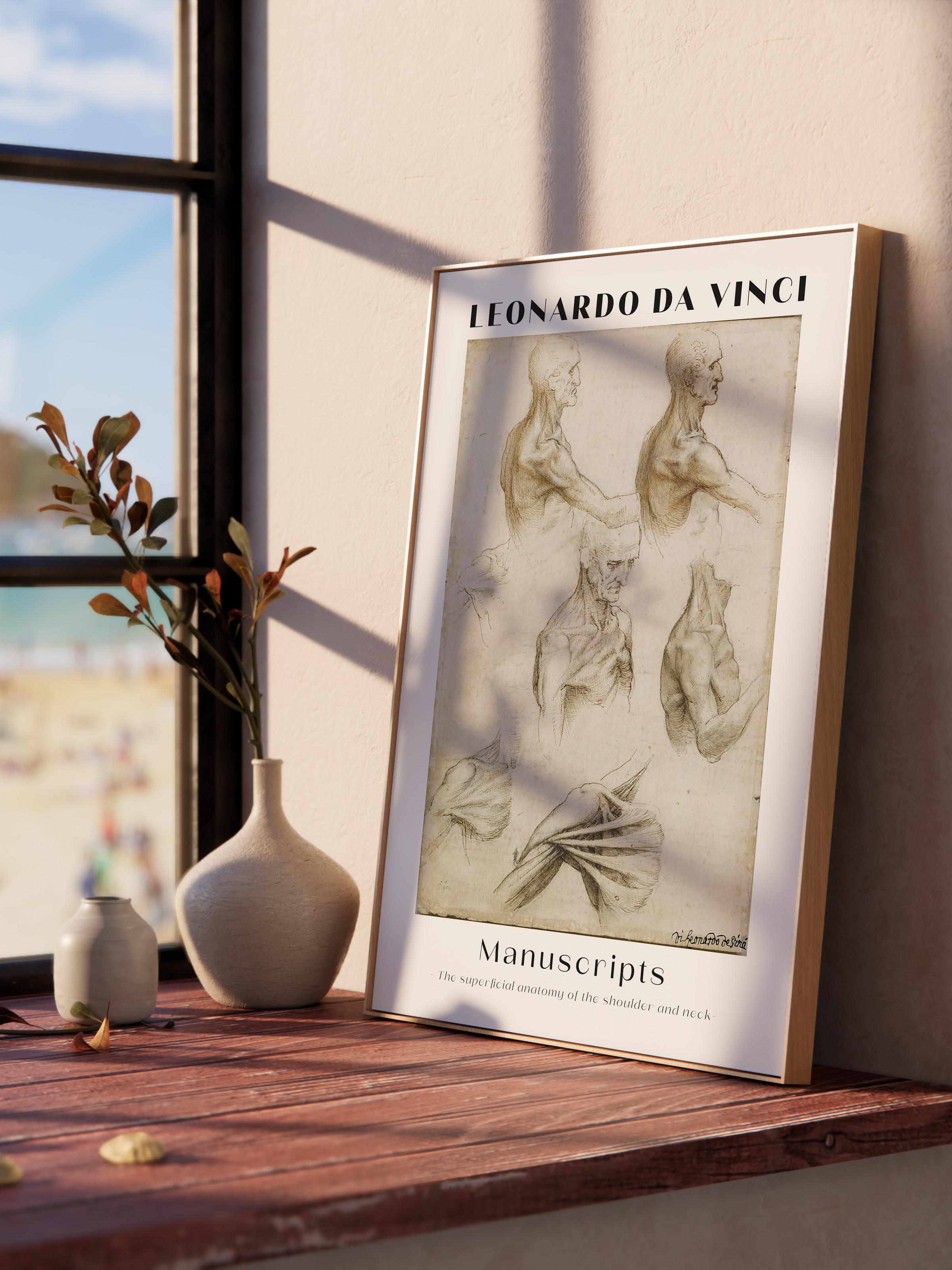 Leonardo Da Vinci Duvar Posteri - Duvar Dekoru - Sanat Serisi Posterleri - Kalın Kağıt - Çerçevesiz