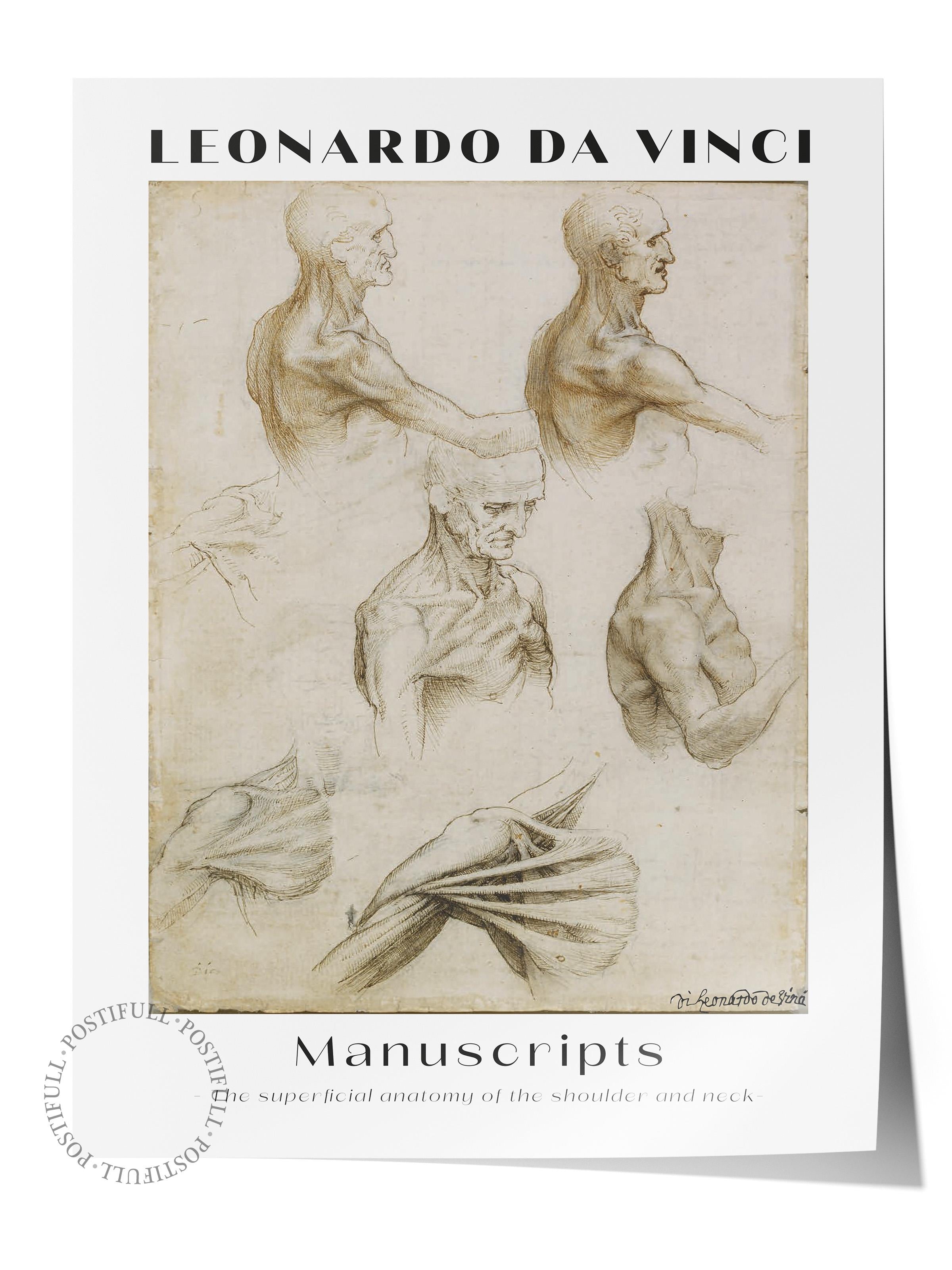 Leonardo Da Vinci Duvar Posteri - Duvar Dekoru - Sanat Serisi Posterleri - Kalın Kağıt - Çerçevesiz