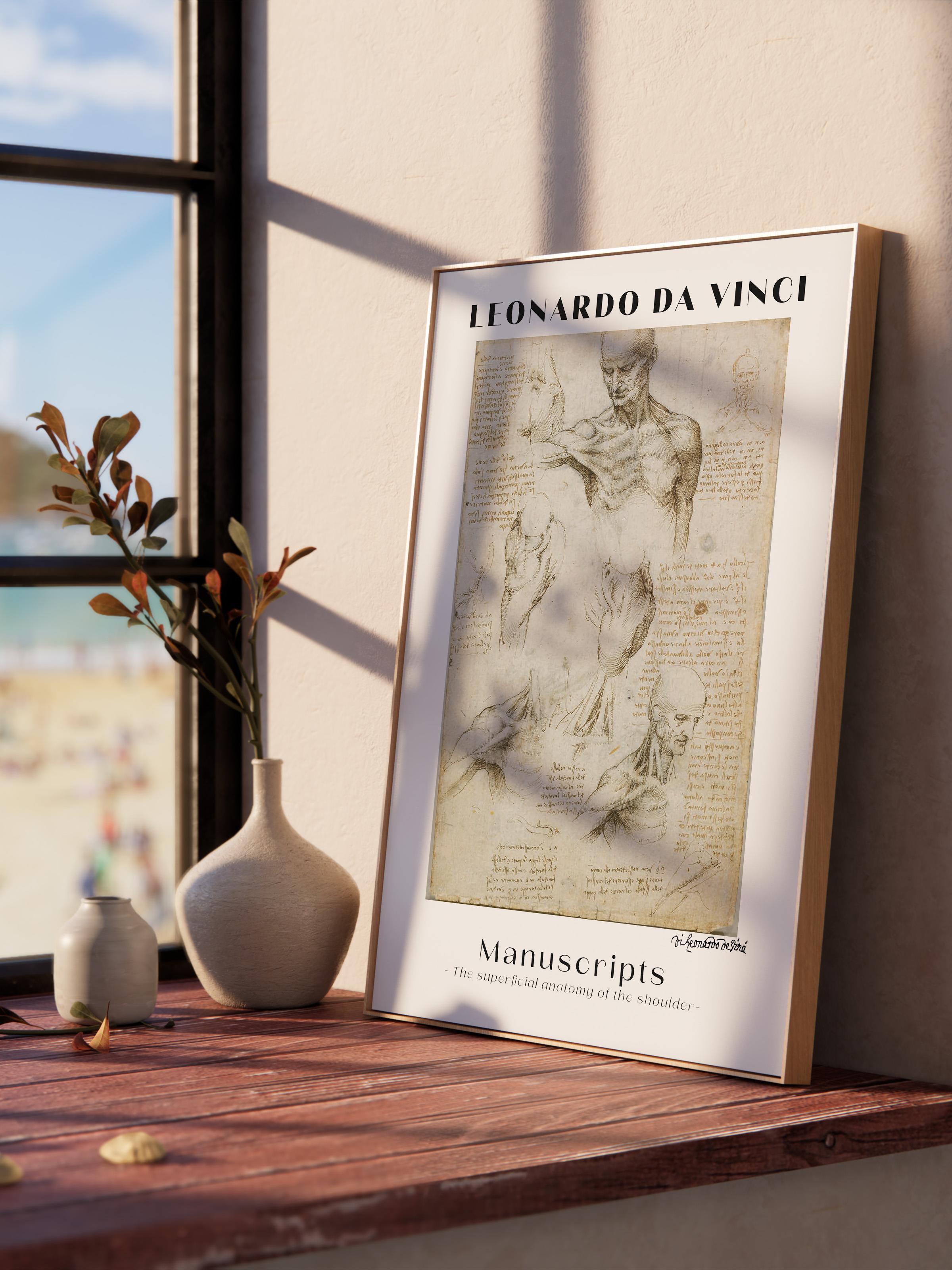 Leonardo Da Vinci Duvar Posteri - Duvar Dekoru - Sanat Serisi Posterleri - Kalın Kağıt - Çerçevesiz