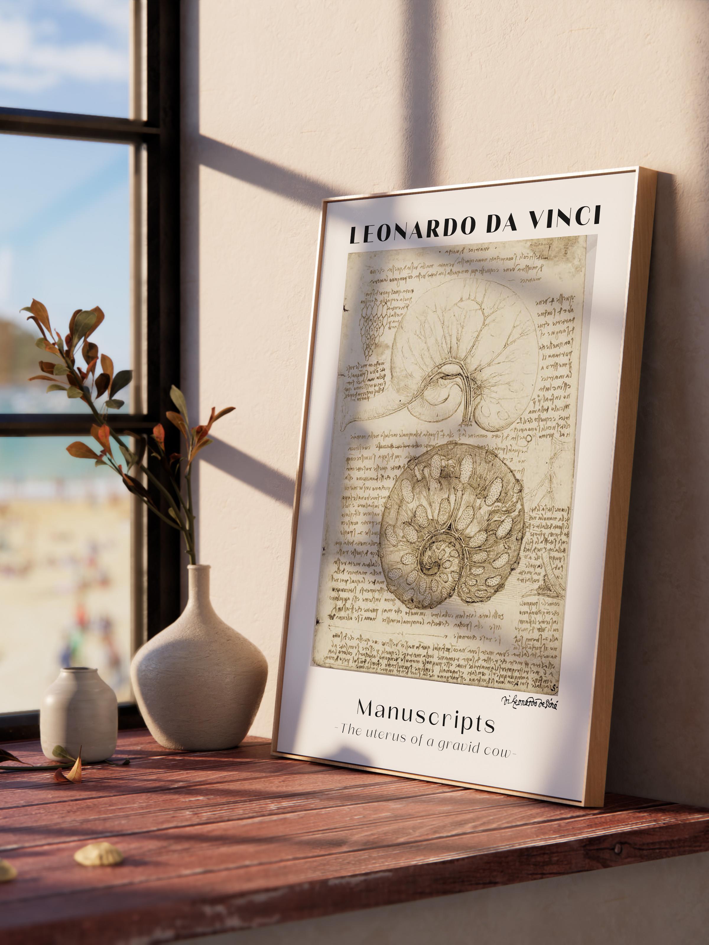 Leonardo Da Vinci Duvar Posteri - Duvar Dekoru - Sanat Serisi Posterleri - Kalın Kağıt - Çerçevesiz