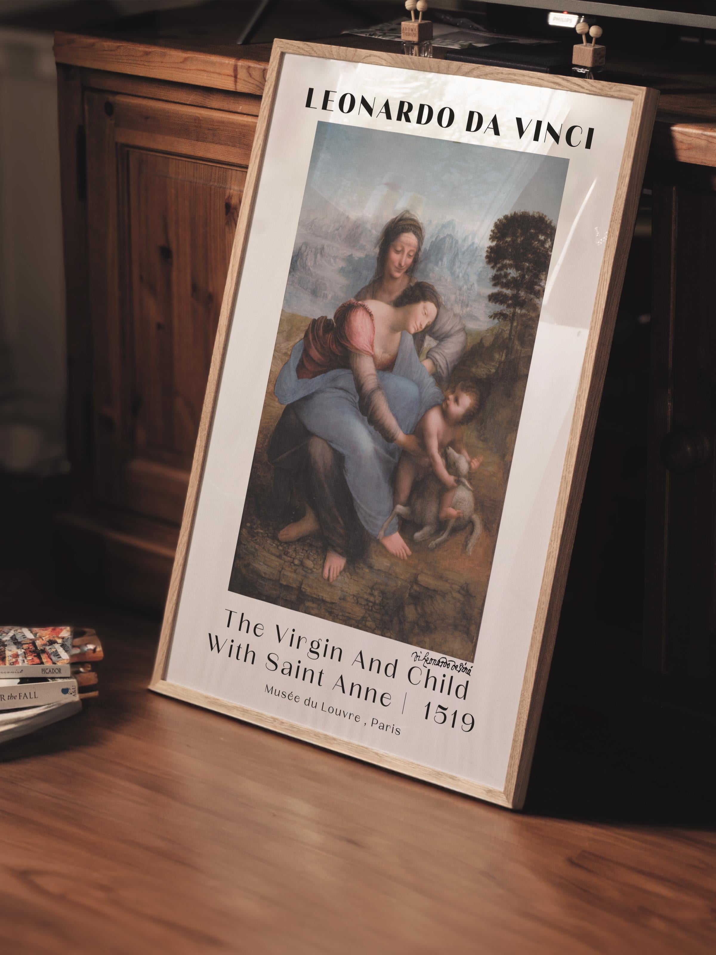 Leonardo Da Vinci Duvar Posteri - Duvar Dekoru - Sanat Serisi Posterleri - Kalın Kağıt - Çerçevesiz