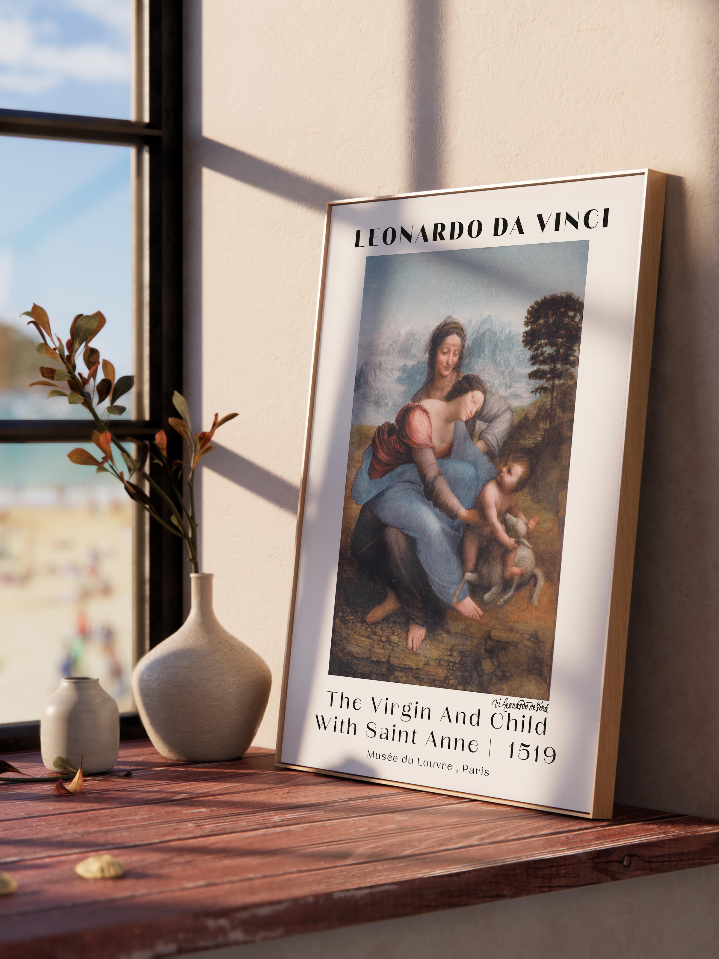 Leonardo Da Vinci Duvar Posteri - Duvar Dekoru - Sanat Serisi Posterleri - Kalın Kağıt - Çerçevesiz