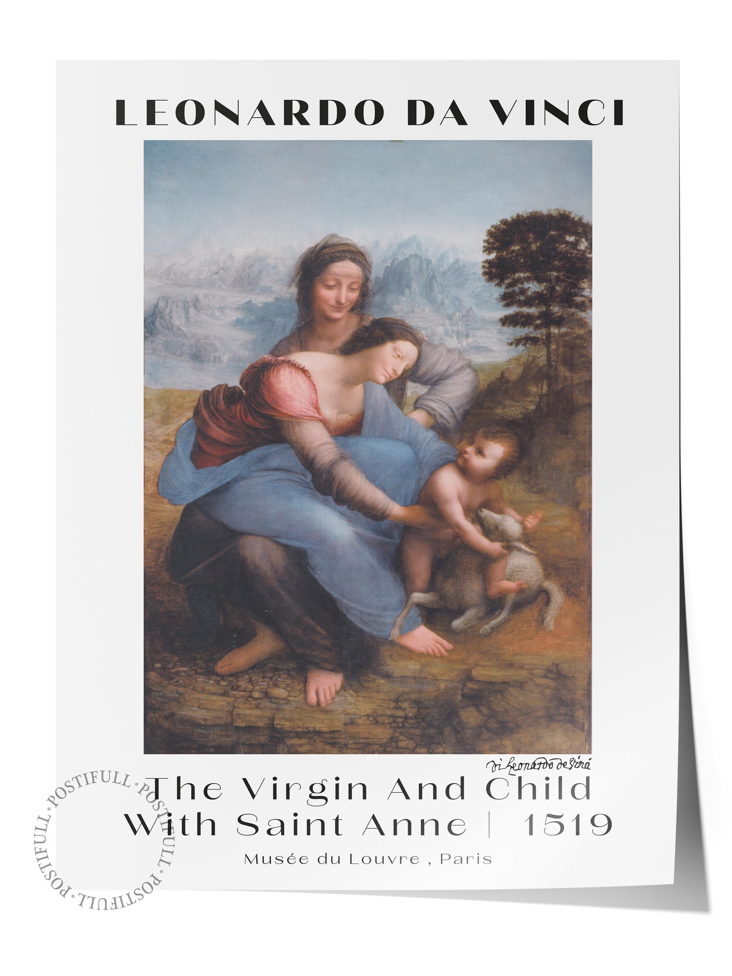 Leonardo Da Vinci Duvar Posteri - Duvar Dekoru - Sanat Serisi Posterleri - Kalın Kağıt - Çerçevesiz