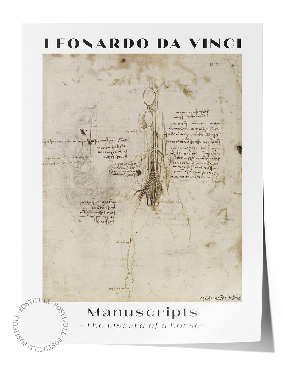 Farklı Tonlarda LEONARDO DA VINCI Modern Sanat Çerçevesiz Poster