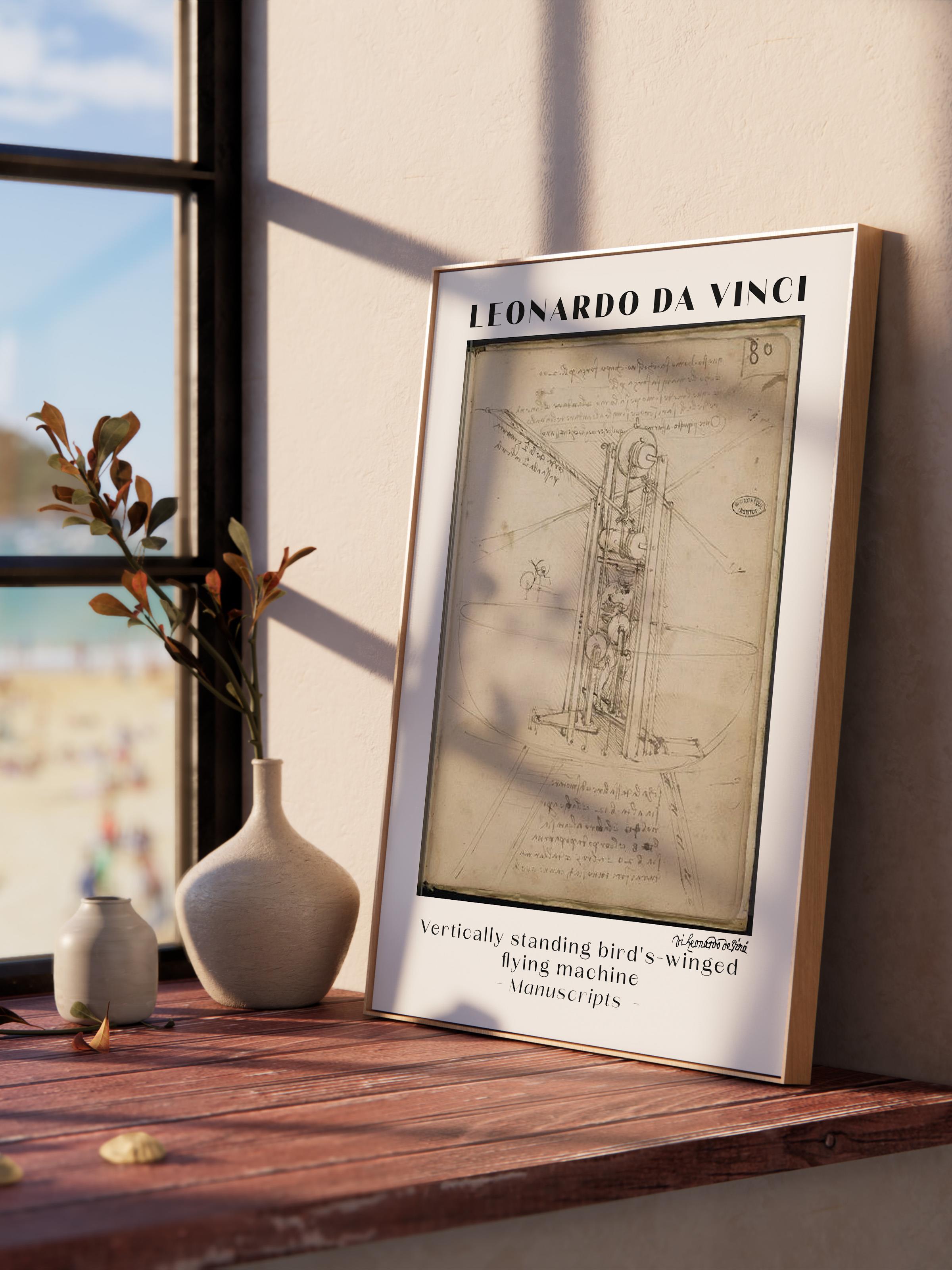 Leonardo Da Vinci Duvar Posteri - Duvar Dekoru - Sanat Serisi Posterleri - Kalın Kağıt - Çerçevesiz