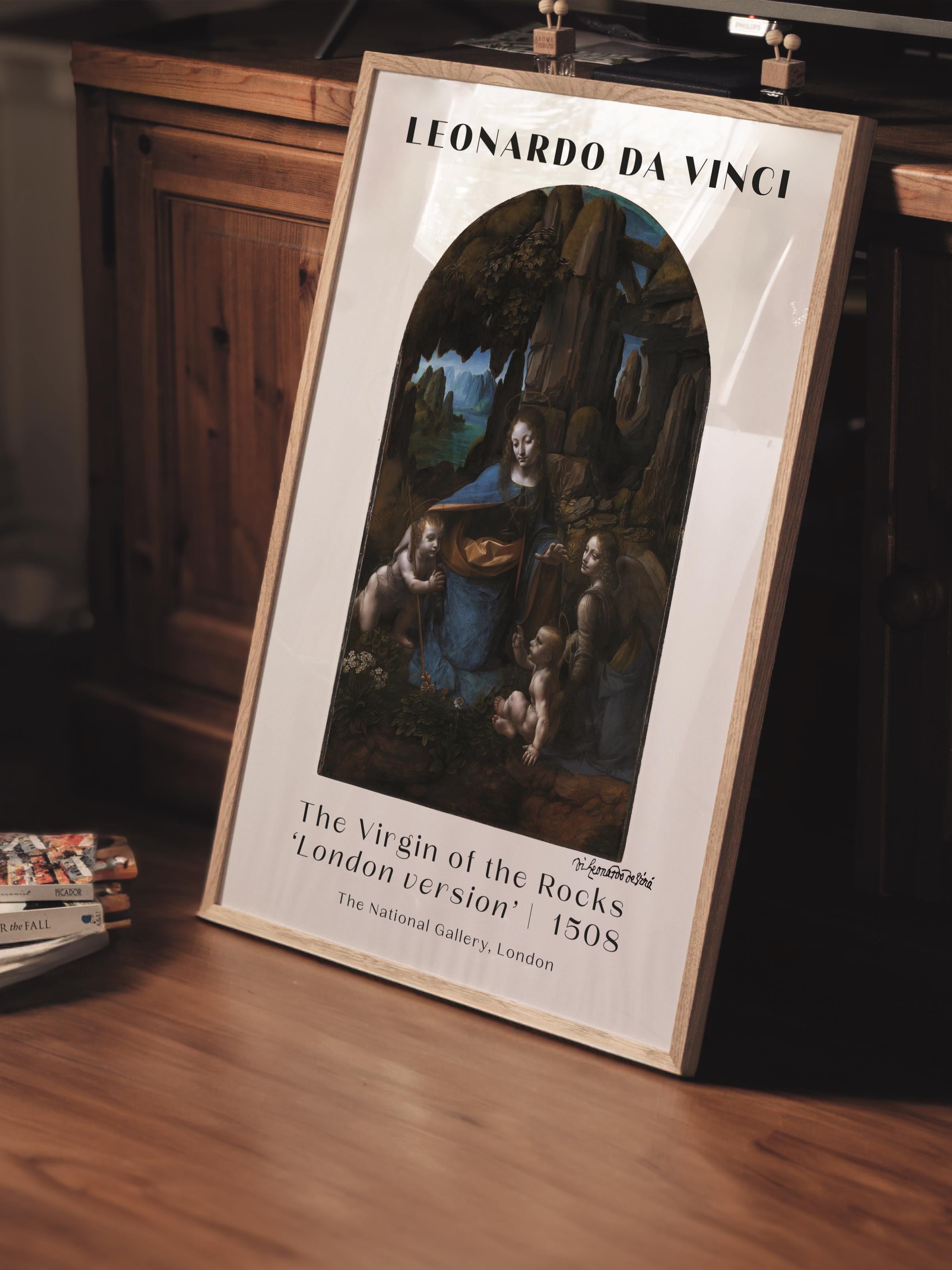 Leonardo Da Vinci Duvar Posteri - Duvar Dekoru - Sanat Serisi Posterleri - Kalın Kağıt - Çerçevesiz